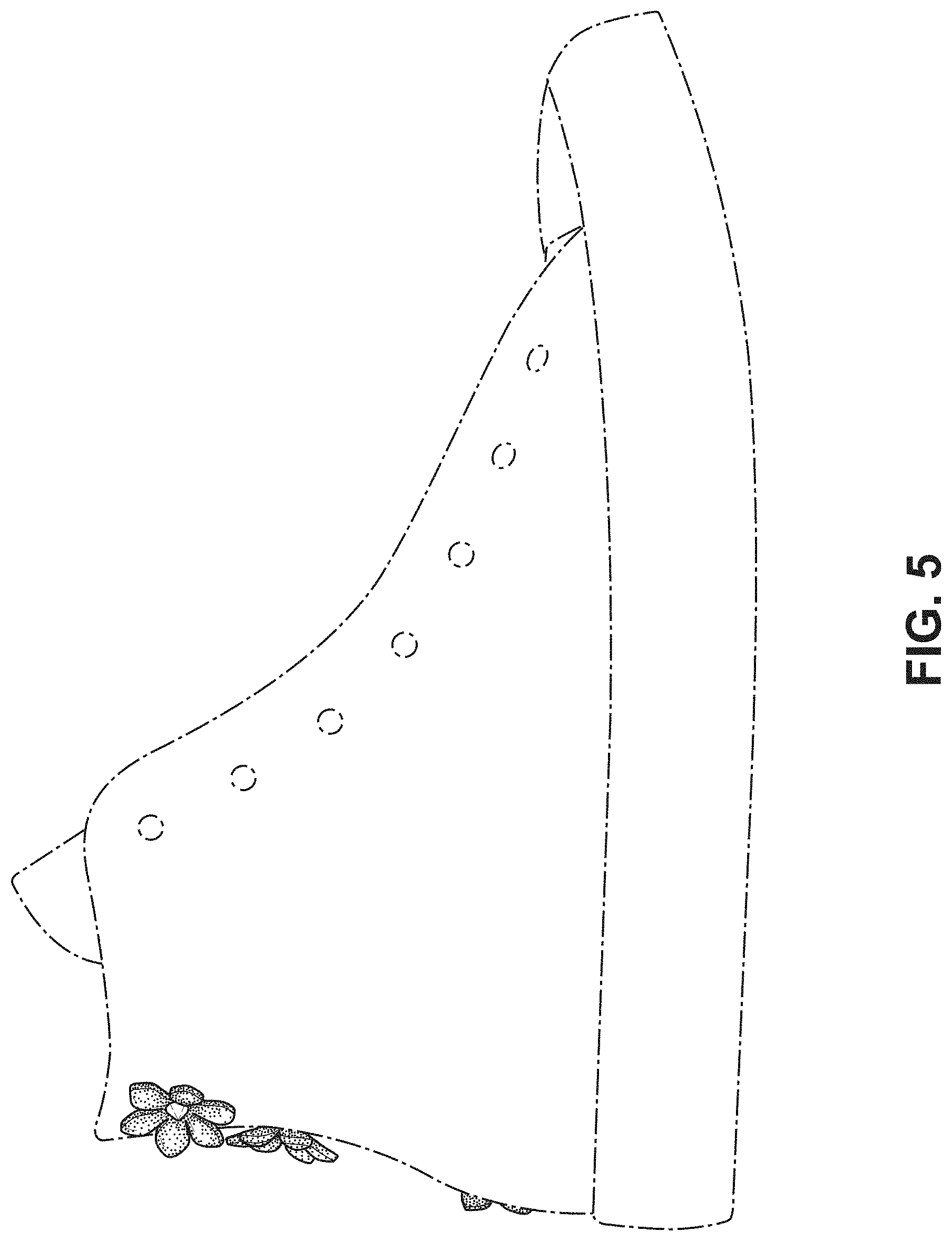 Patent USD1000092 Figure 5 – Shoe