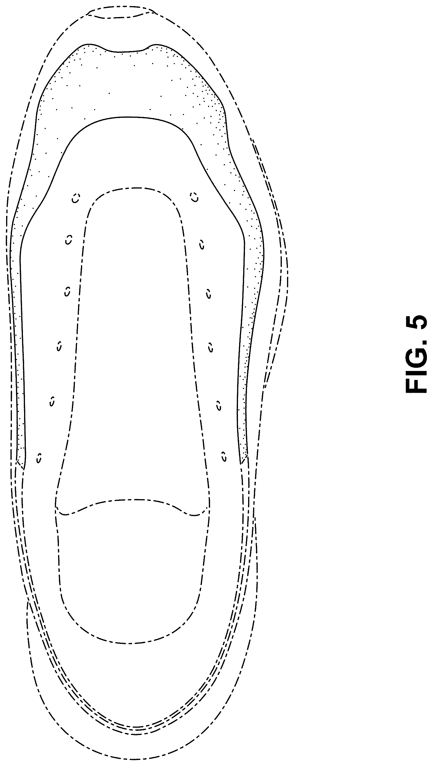 Patent USD1000096 Figure 5 – Shoe