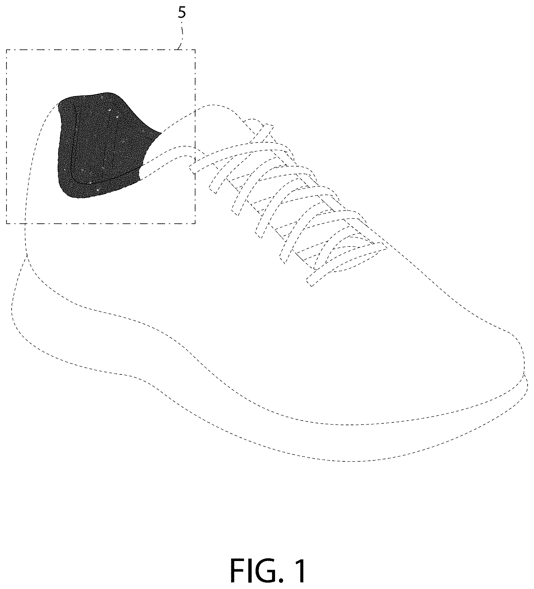 Patent USD1000097 Figure 1 – Shoe