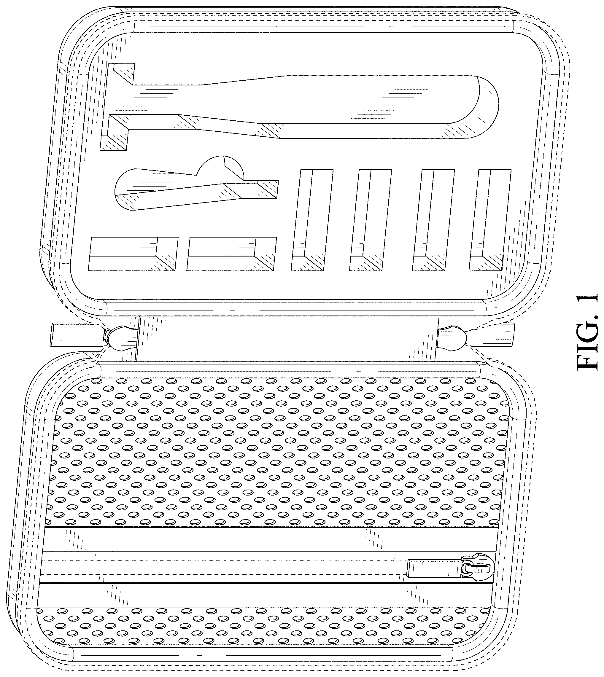Patent USD1000104 — Shaver storage kit — Figure 1
