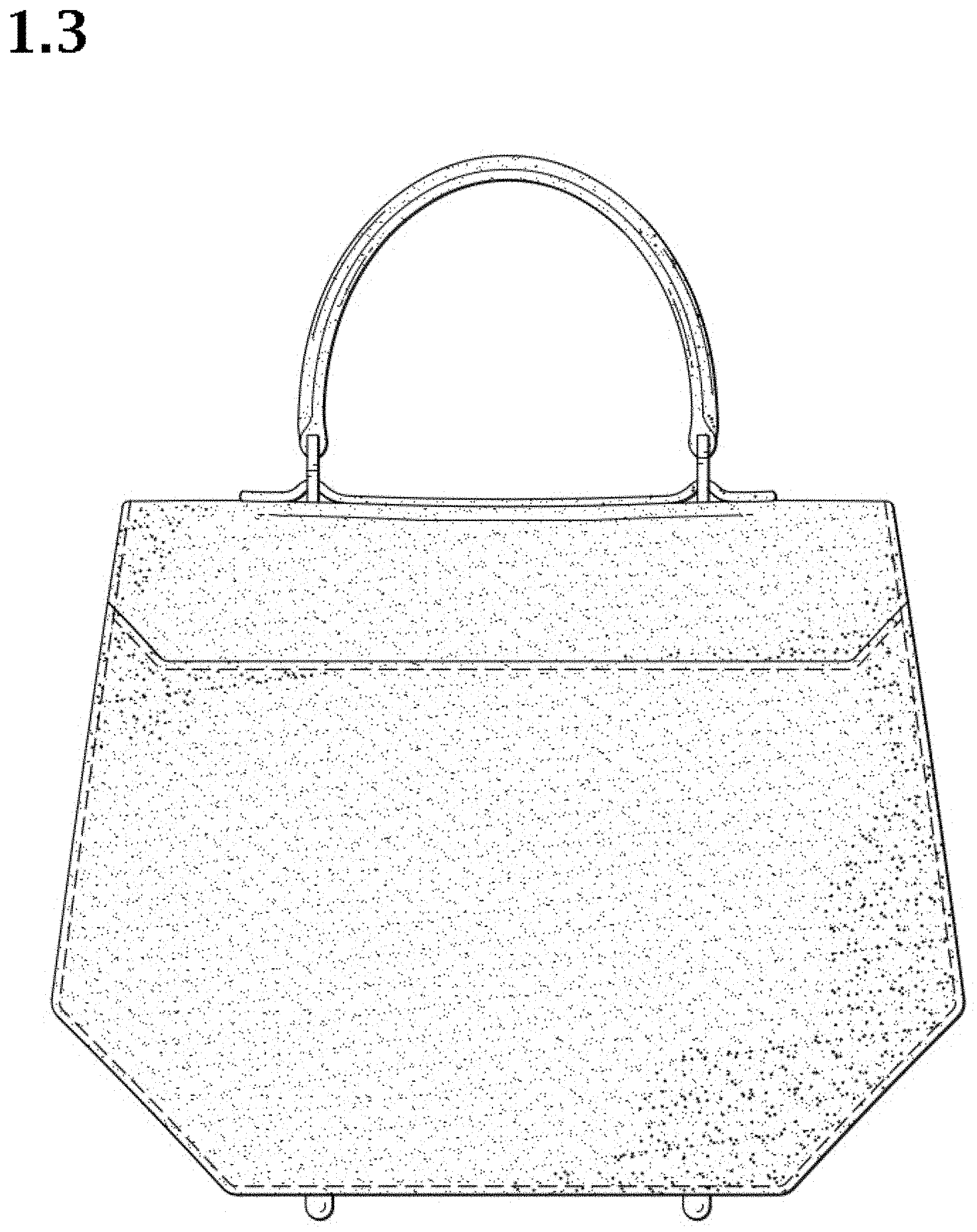 Patent USD1000109 Figure 3 – Handbag