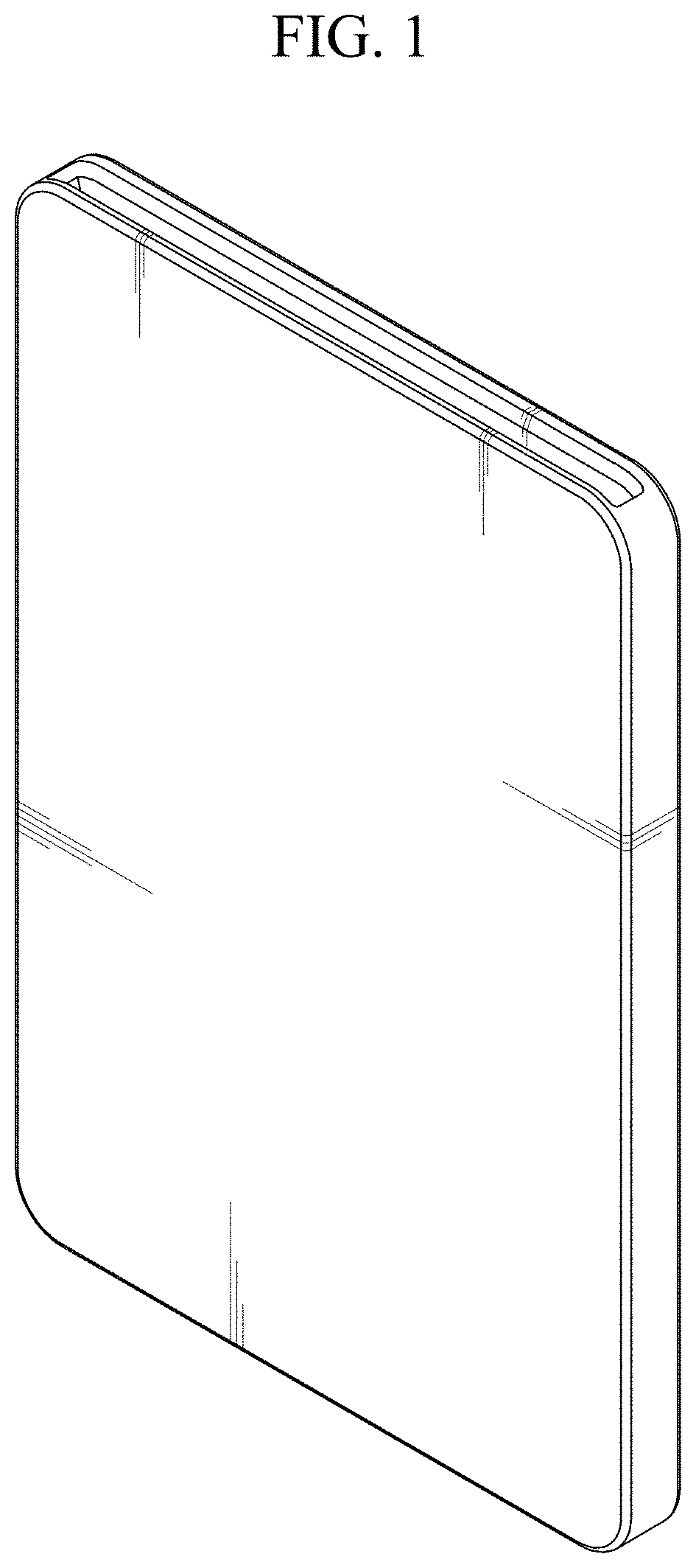Patent USD1000111 Figure 1 – Card holder for smart phone