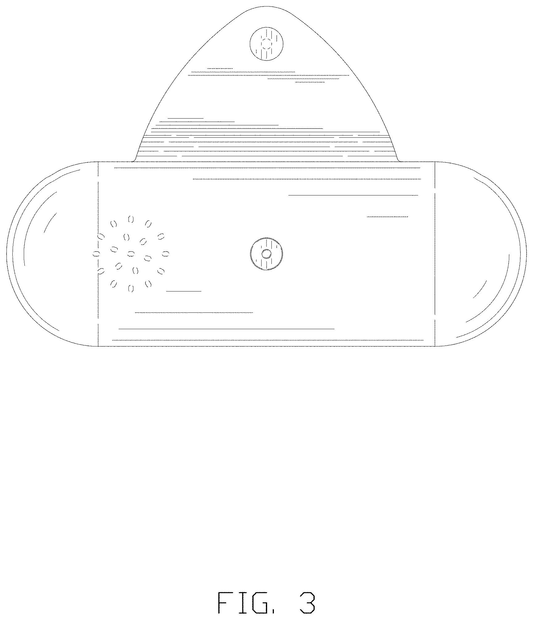 Patent USD1000112 Figure 3 – Makeup brush bag