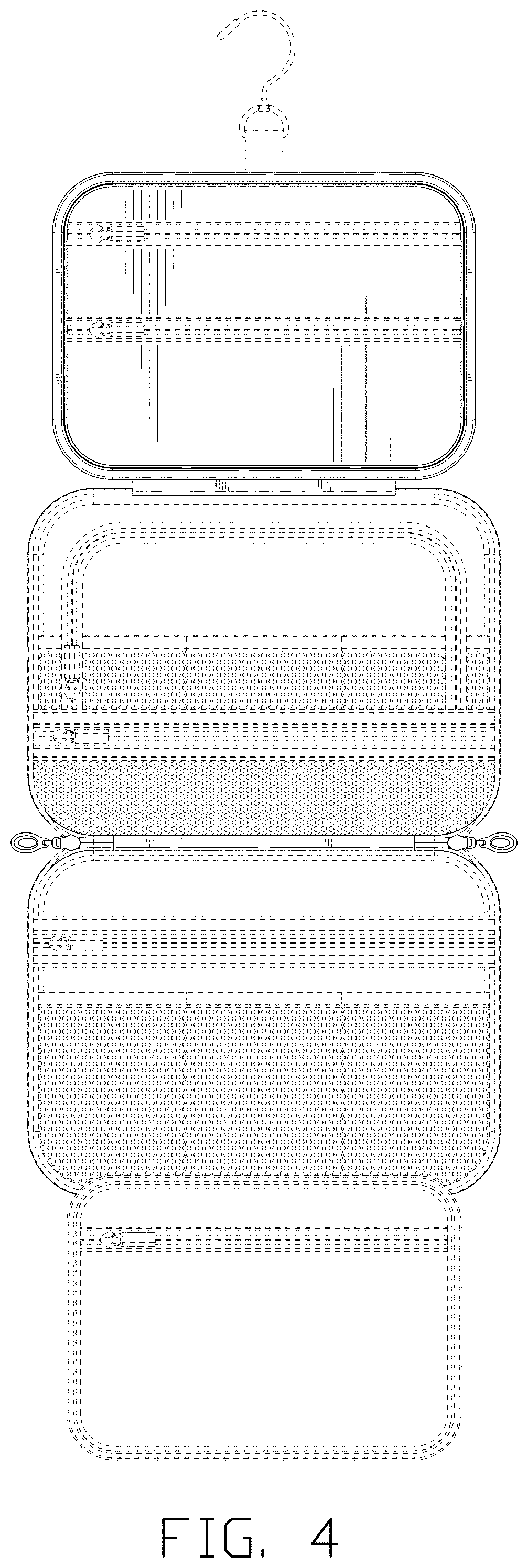 Patent USD1000115 Figure 4 – Toiletry bag