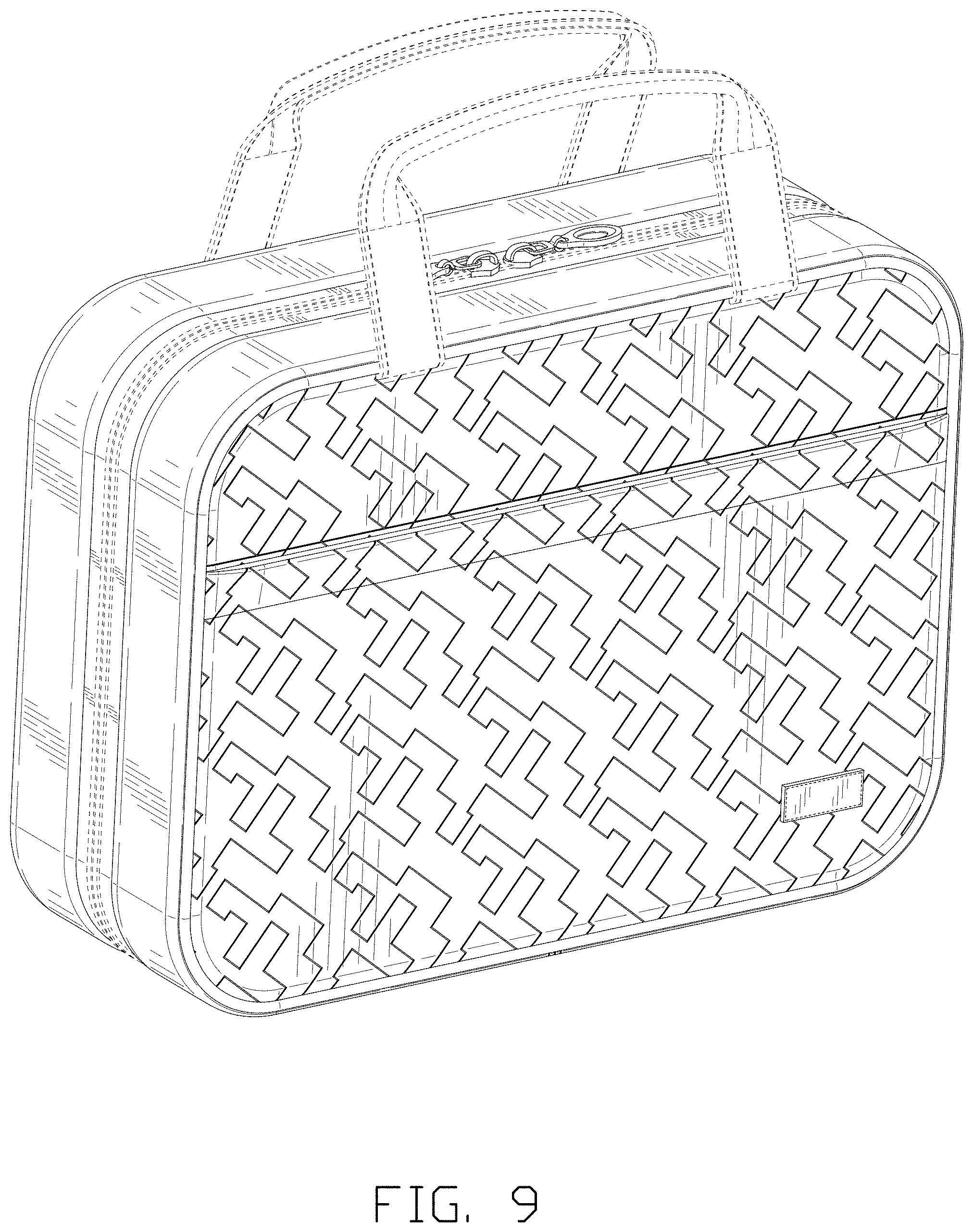 Patent USD1000115 Figure 9 – Toiletry bag