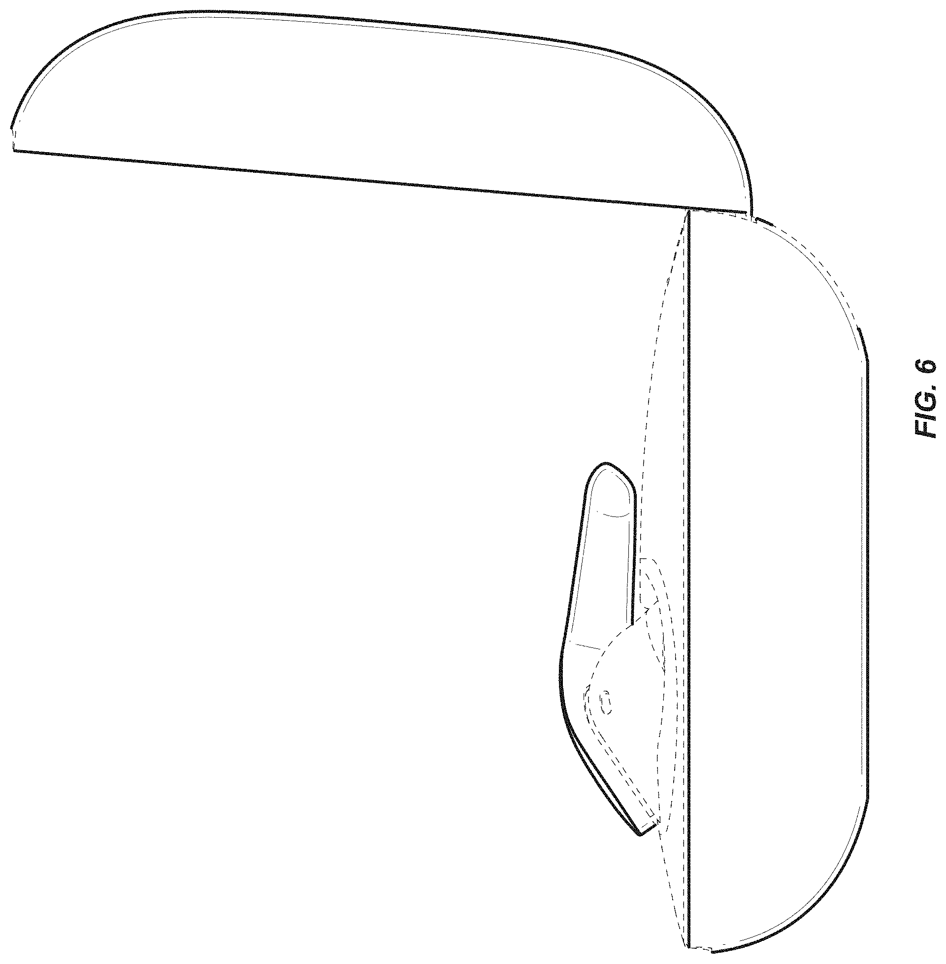 Patent USD1000117 Figure 6 – Case with earphones