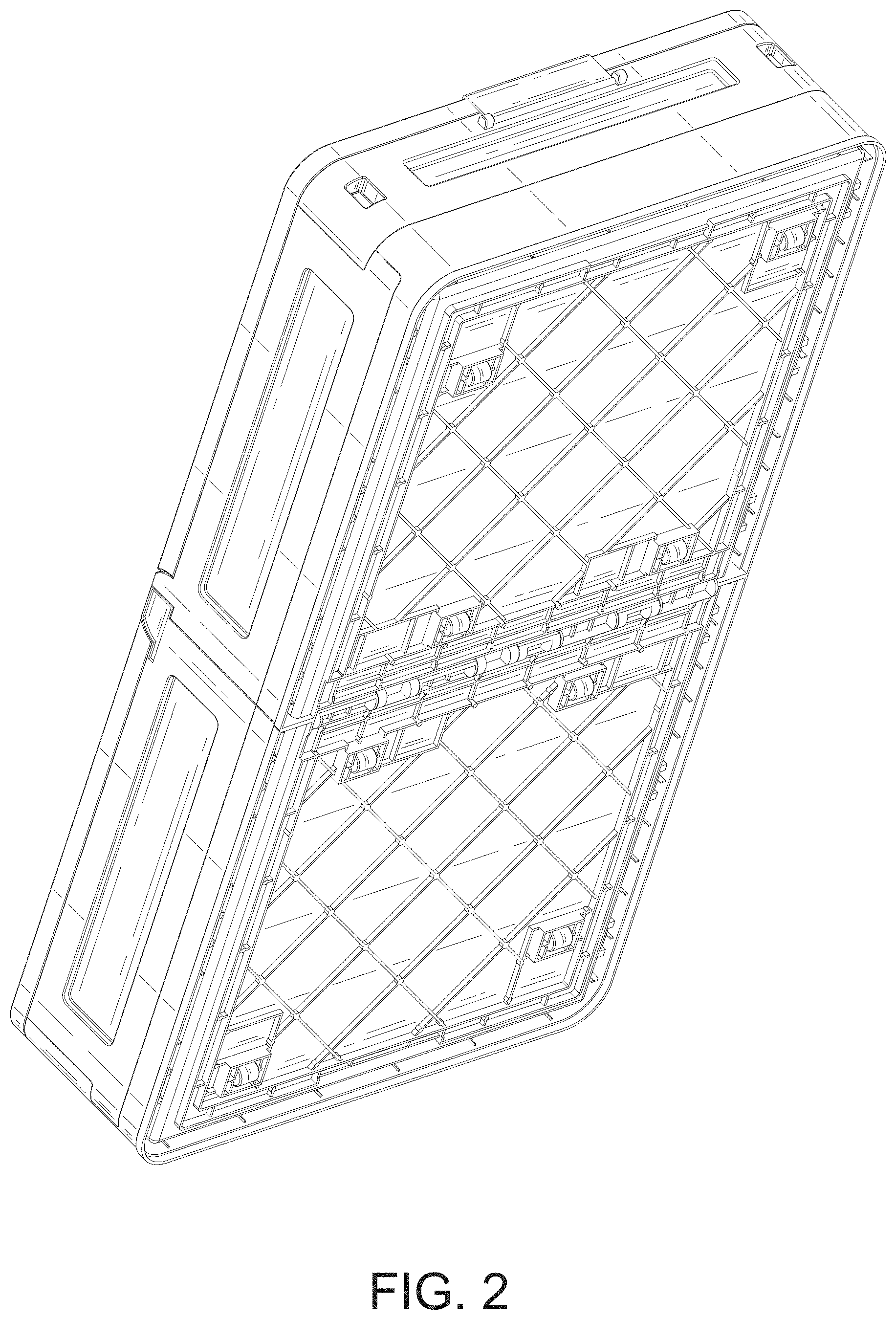 Patent USD1000119 Figure 2 – Collapsible bottom storage box