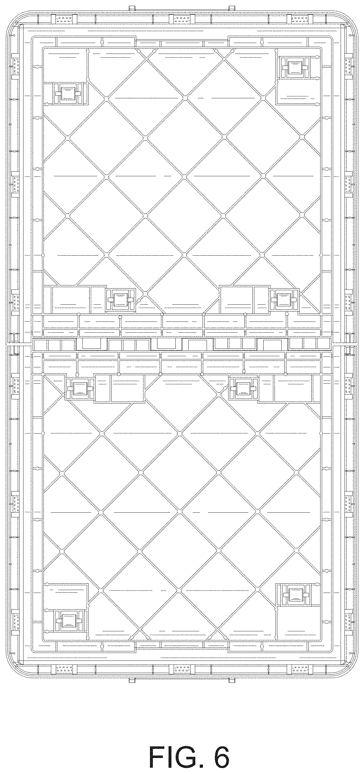 Patent USD1000119 Figure 6 – Collapsible bottom storage box
