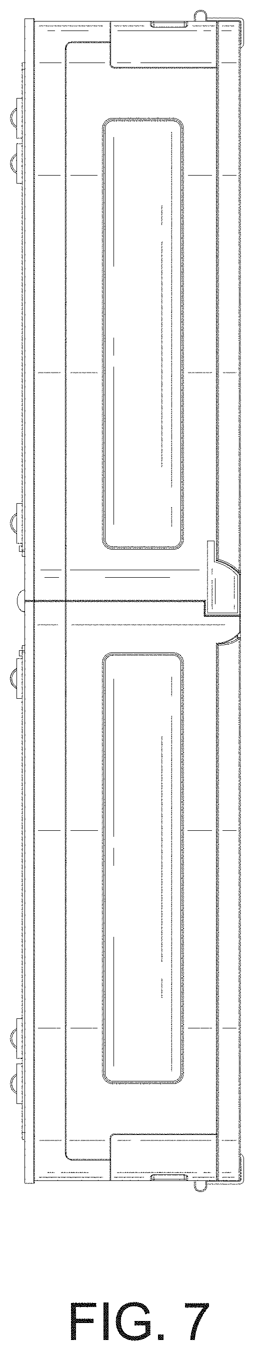 Patent USD1000119 Figure 7 – Collapsible bottom storage box