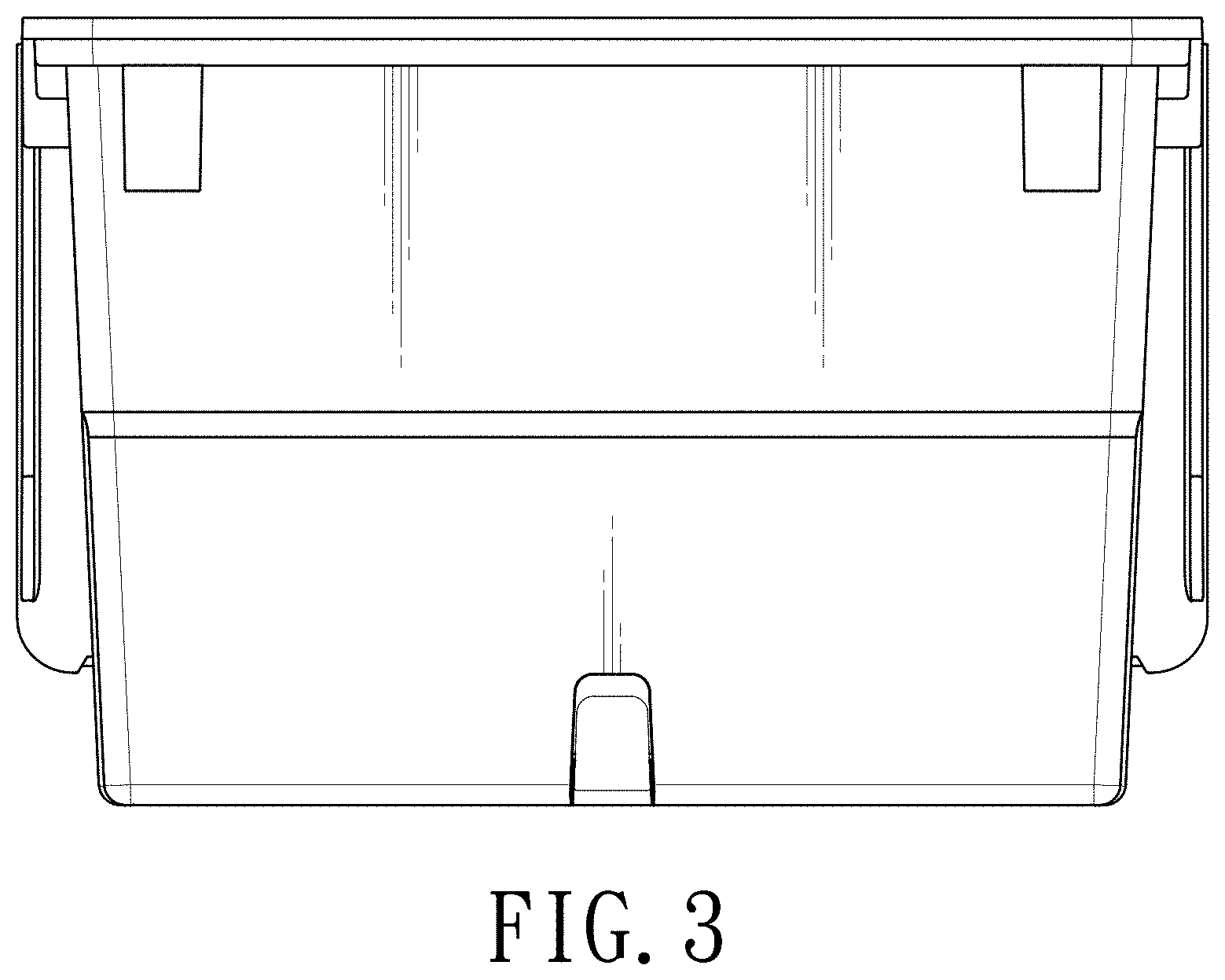 Patent USD1000120 Figure 3 – Storage box
