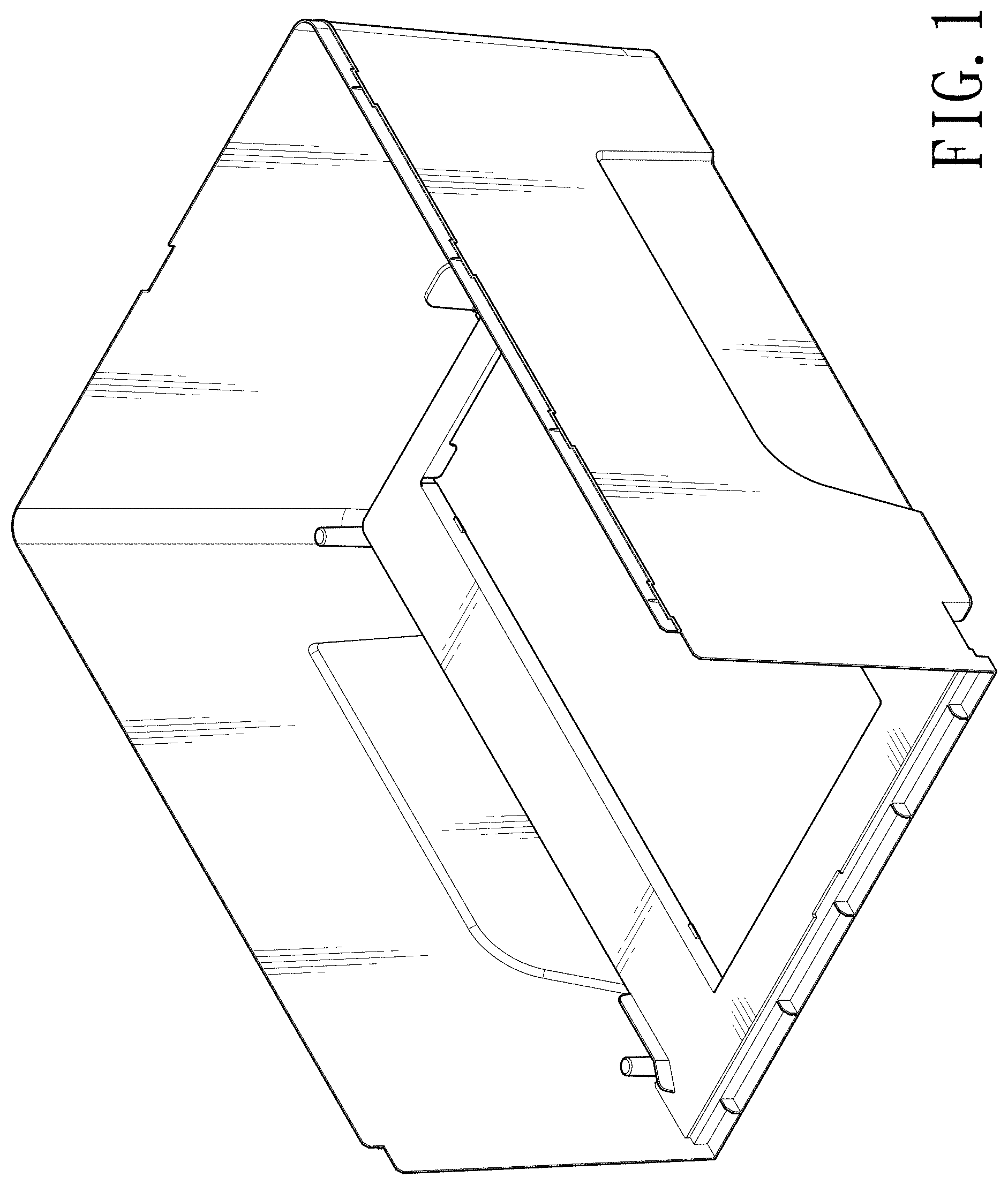 Patent USD1000121 Figure 1 – Container