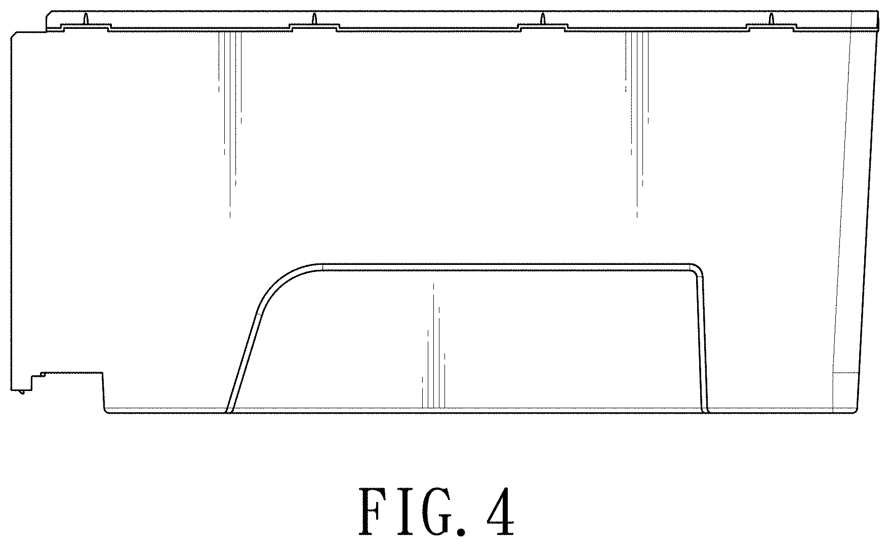 Patent USD1000121 Figure 3 – Container