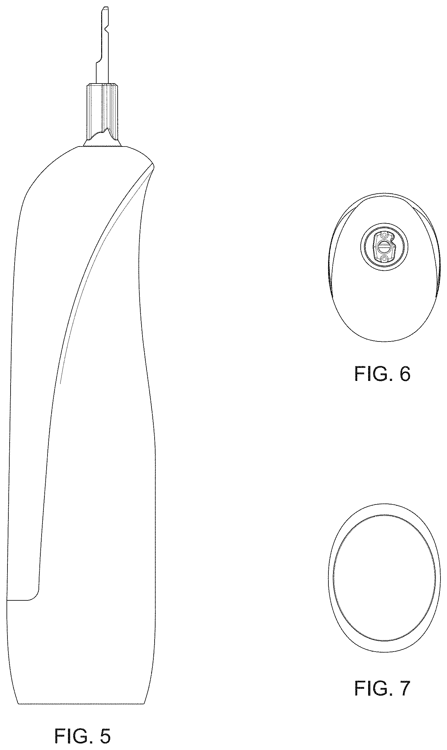 Patent USD1000123 Figure 3 – Battery-operated toothbrush
