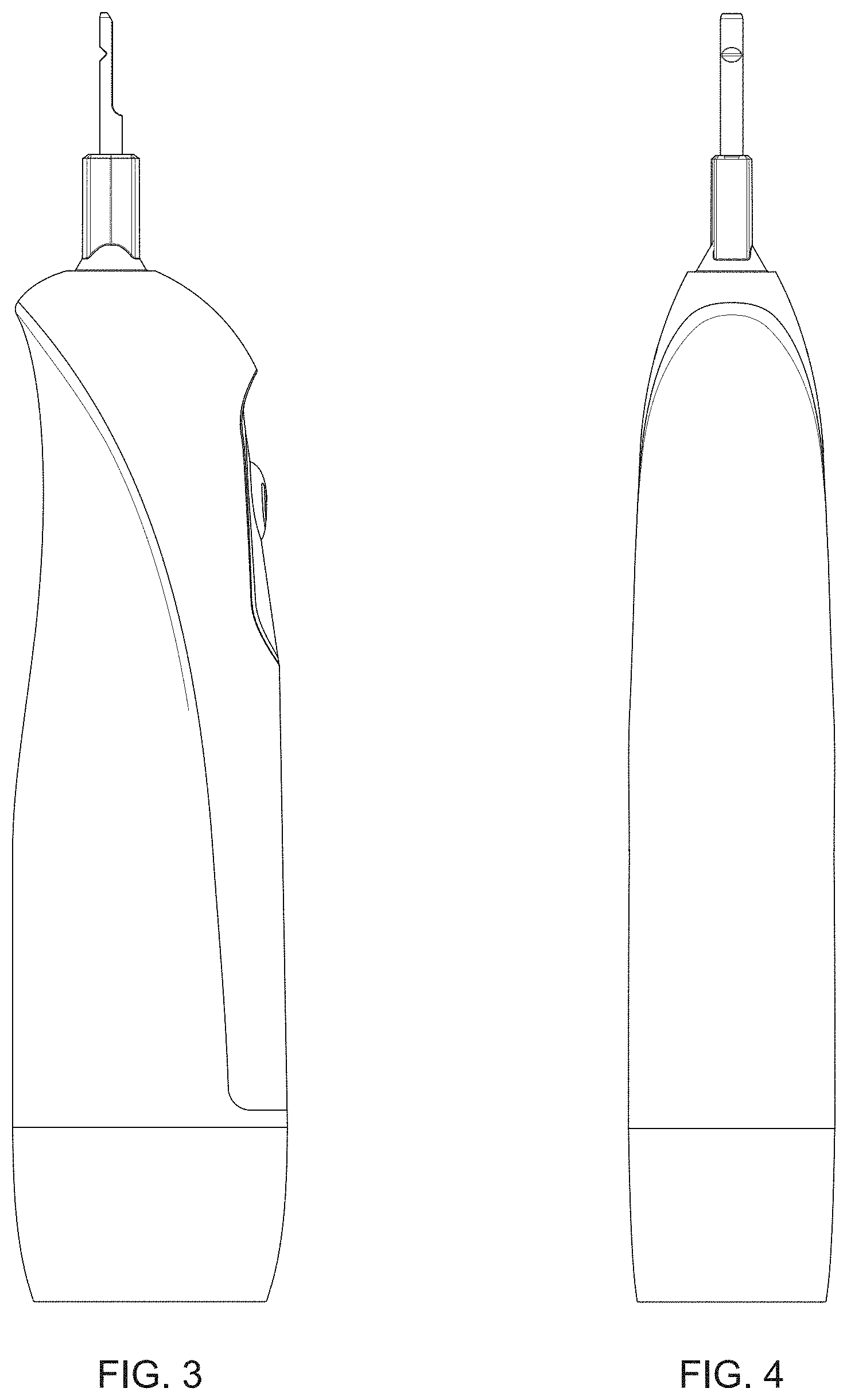 Patent USD1000124 Figure 2 – Battery-operated toothbrush