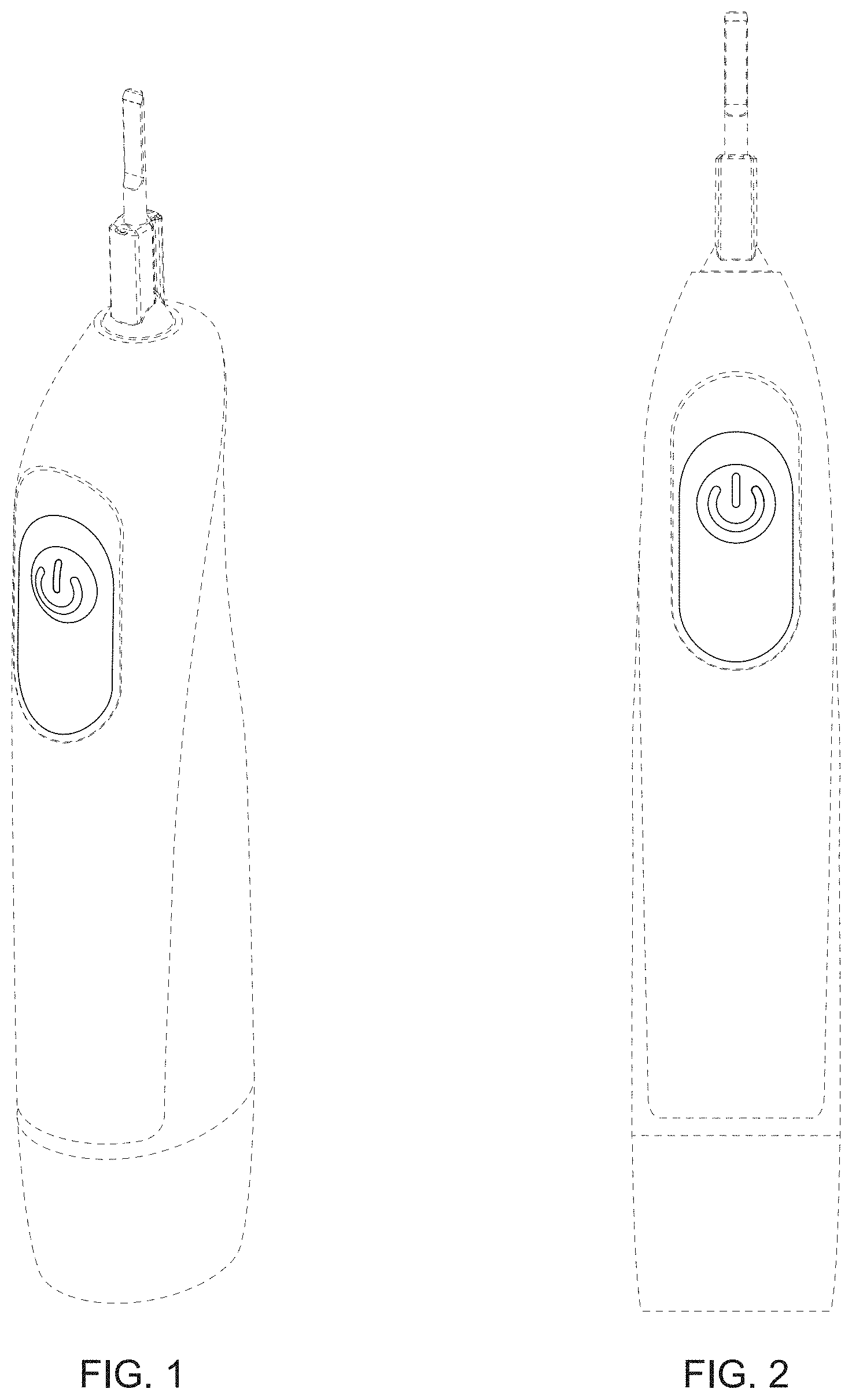 Patent USD1000125 Figure 1 – Battery-operated toothbrush