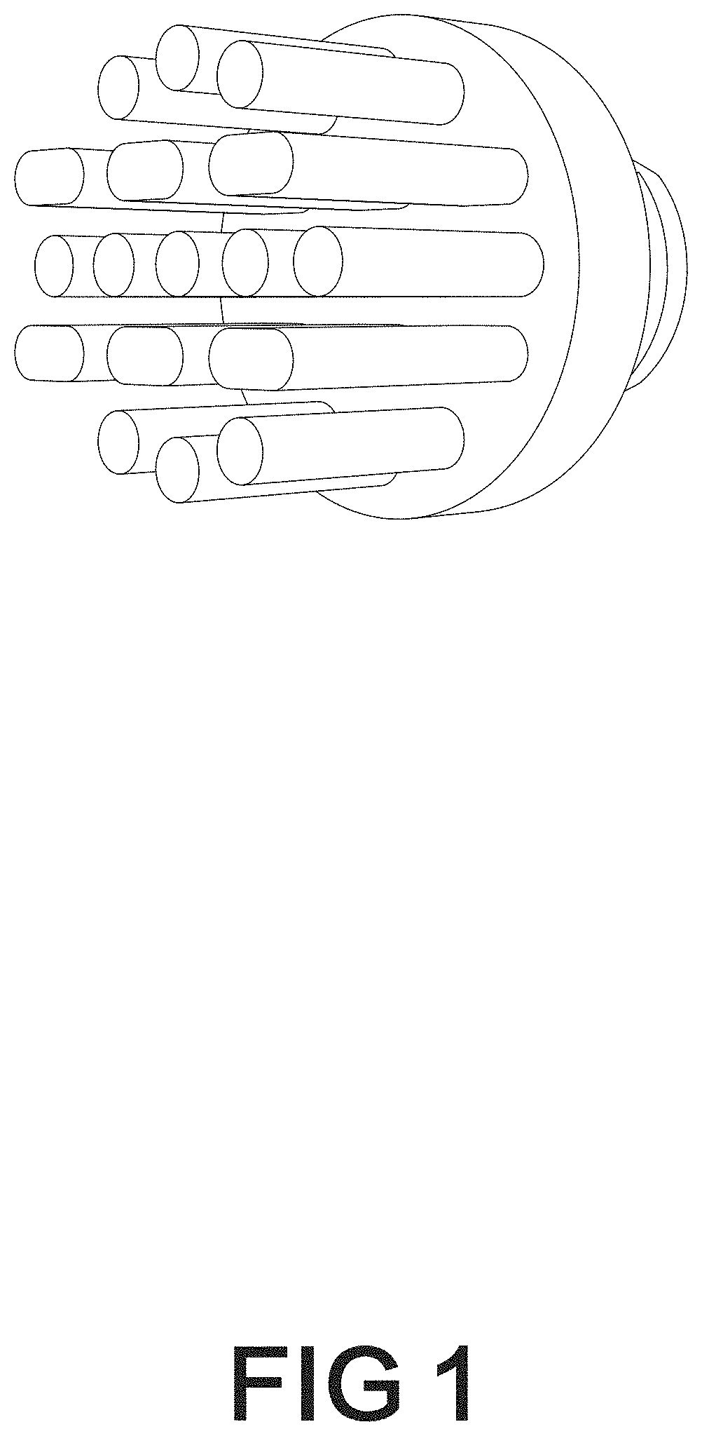 Patent USD1000127 Figure 1 – Electric toothbrush head