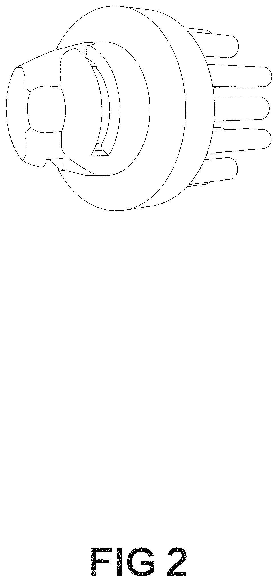 Patent USD1000127 Figure 2 – Electric toothbrush head