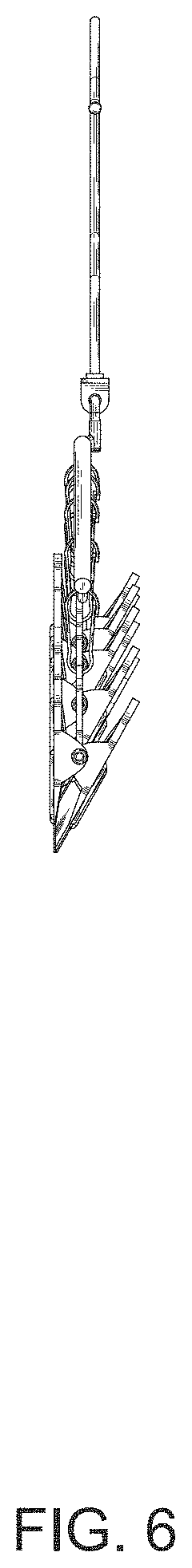Patent USD1000130 Figure 6 – Foldable rotatable hanger with clips