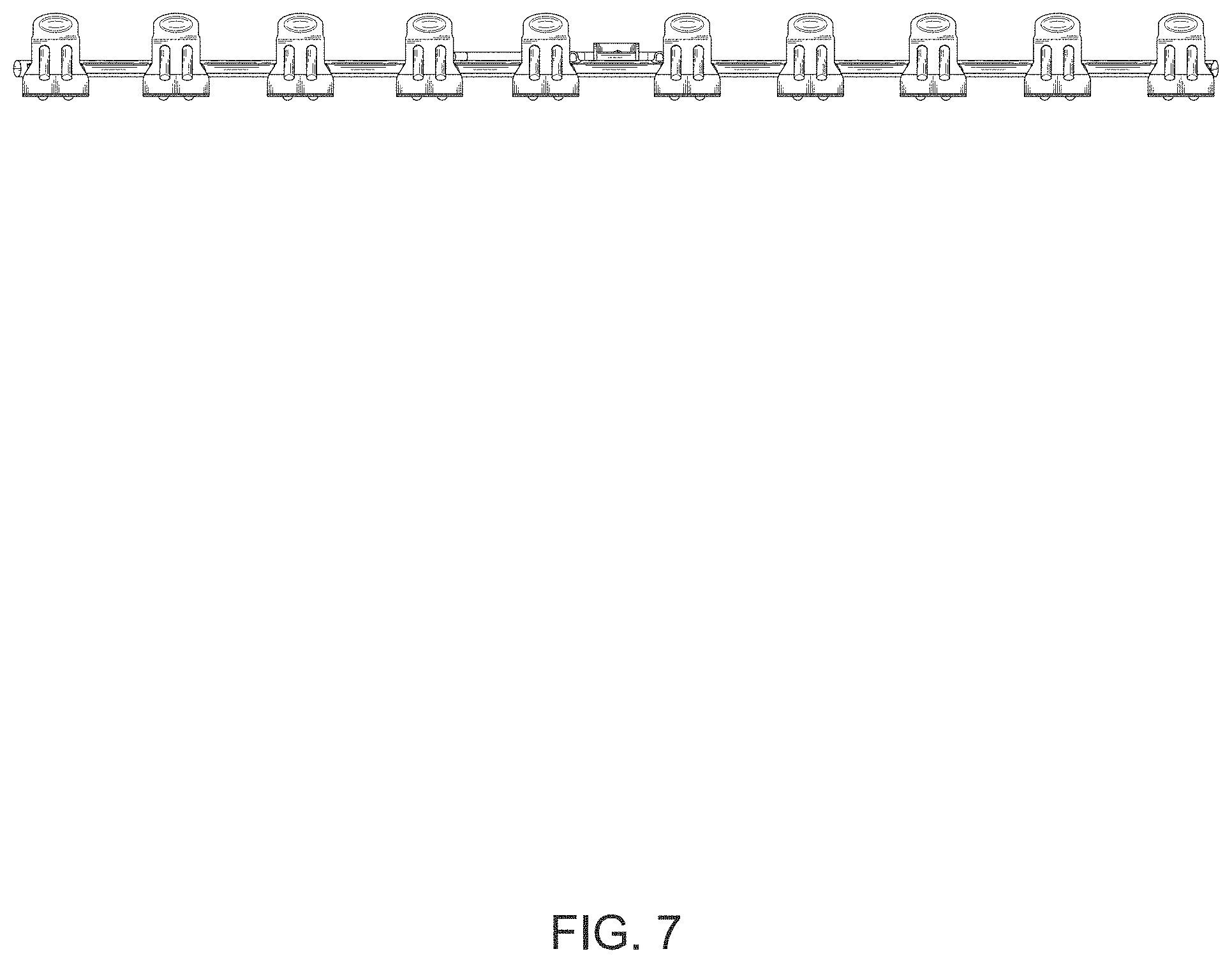 Patent USD1000130 Figure 7 – Foldable rotatable hanger with clips