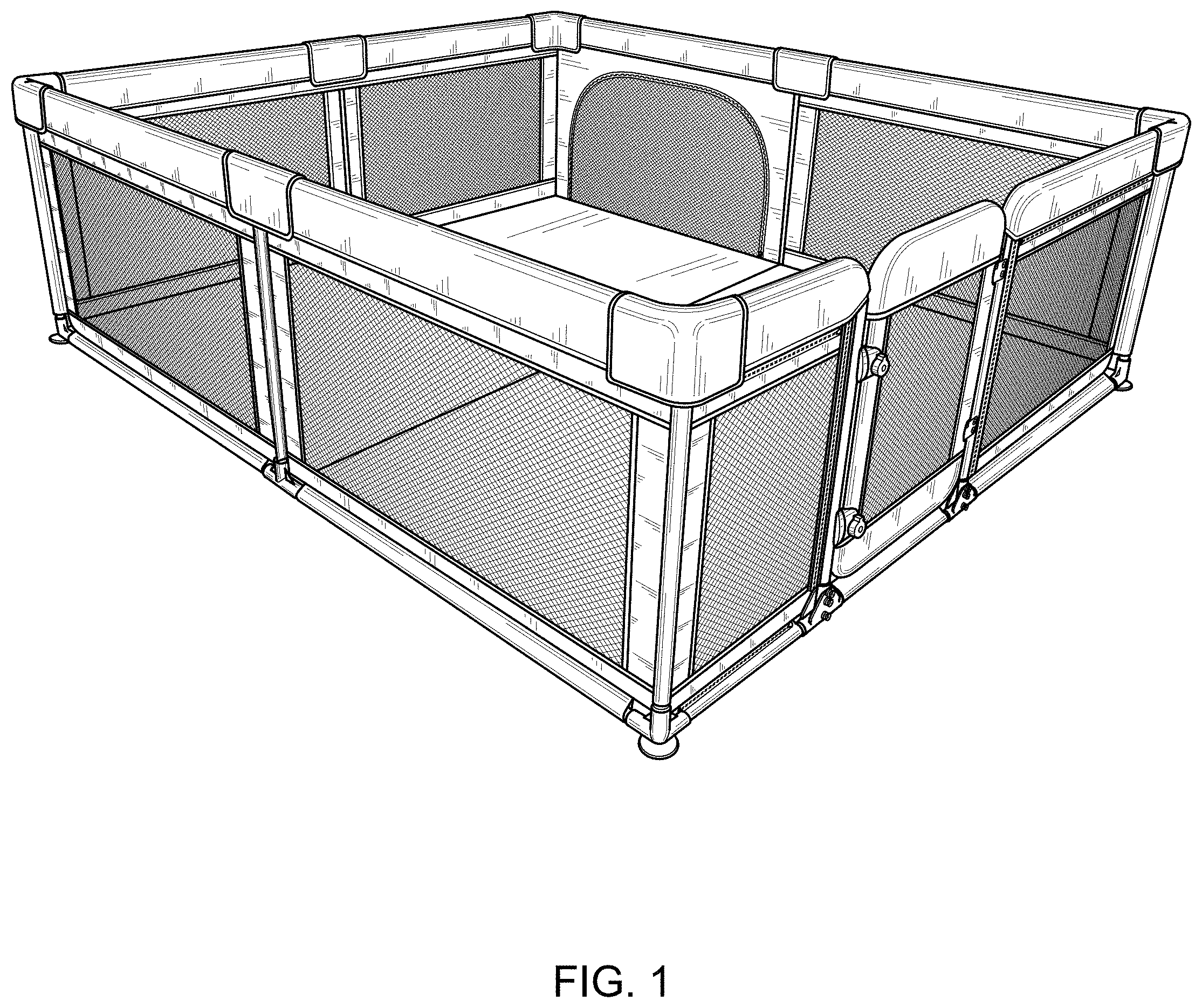 Patent USD1000131 Figure 1 – Playpen