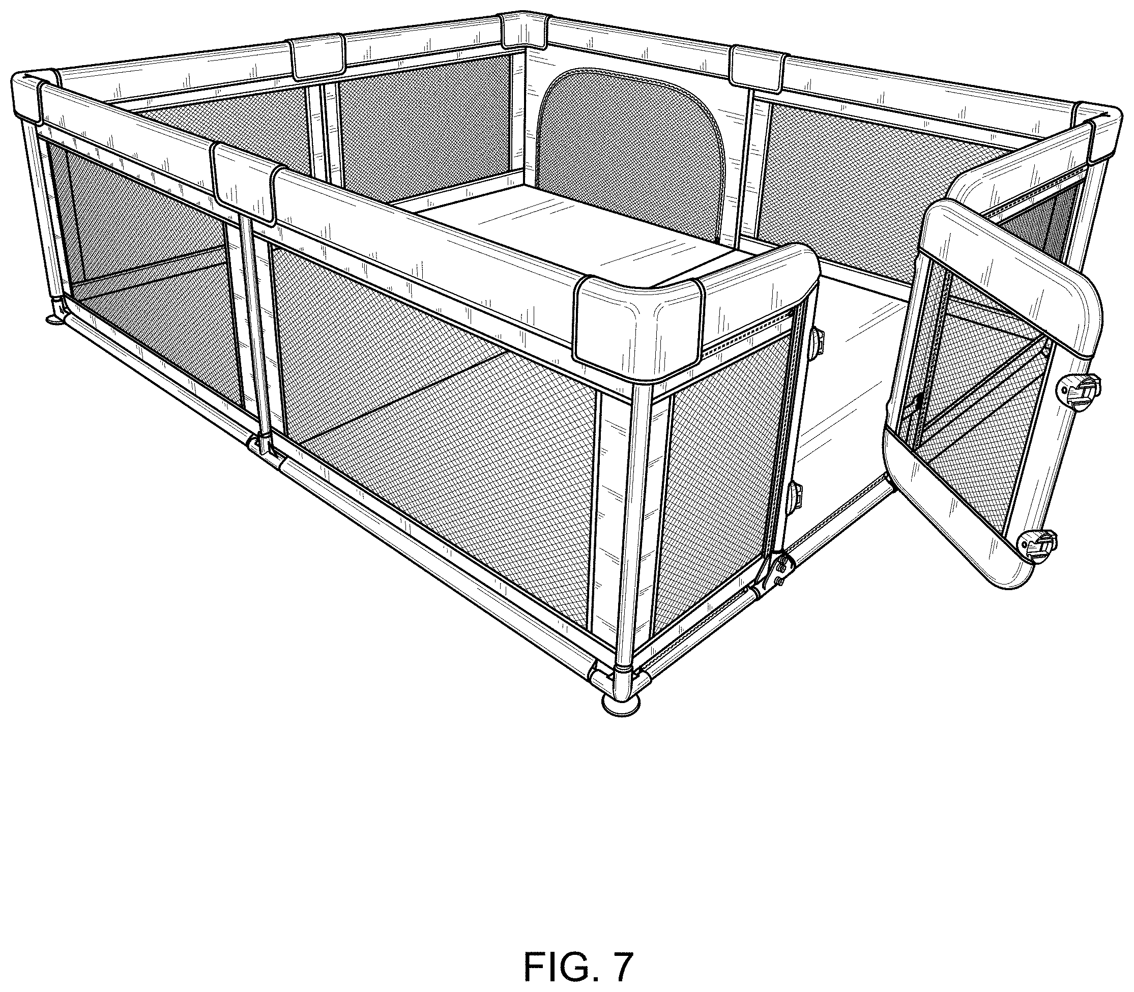 Patent USD1000131 Figure 7 – Playpen
