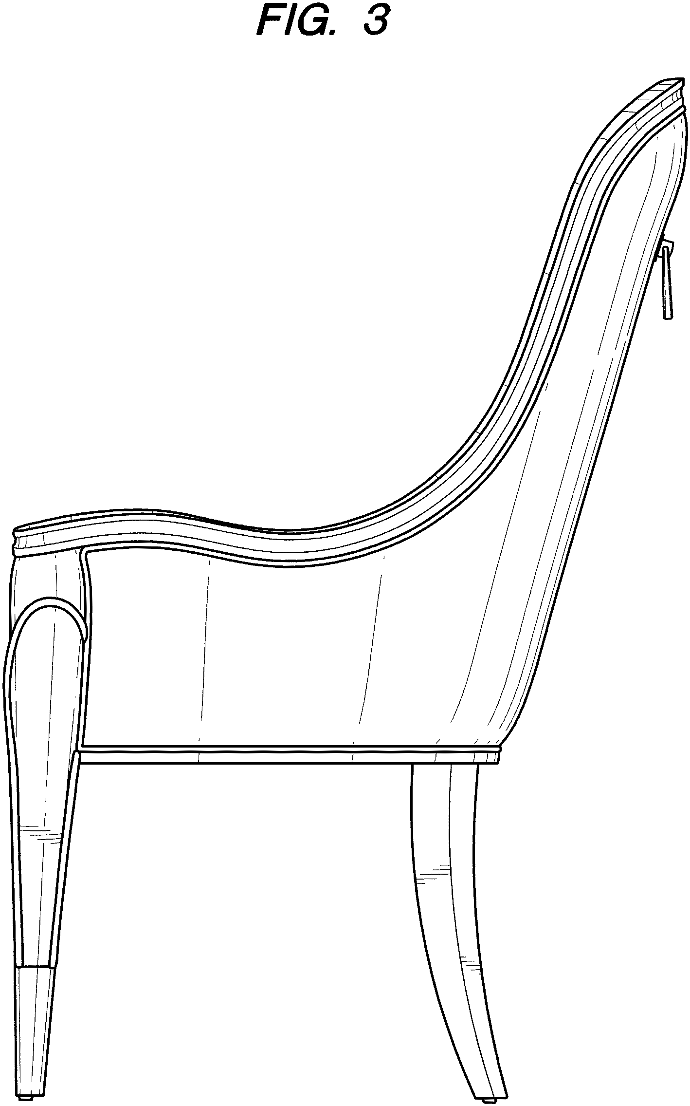 Patent USD1000132 Figure 3 – Chair