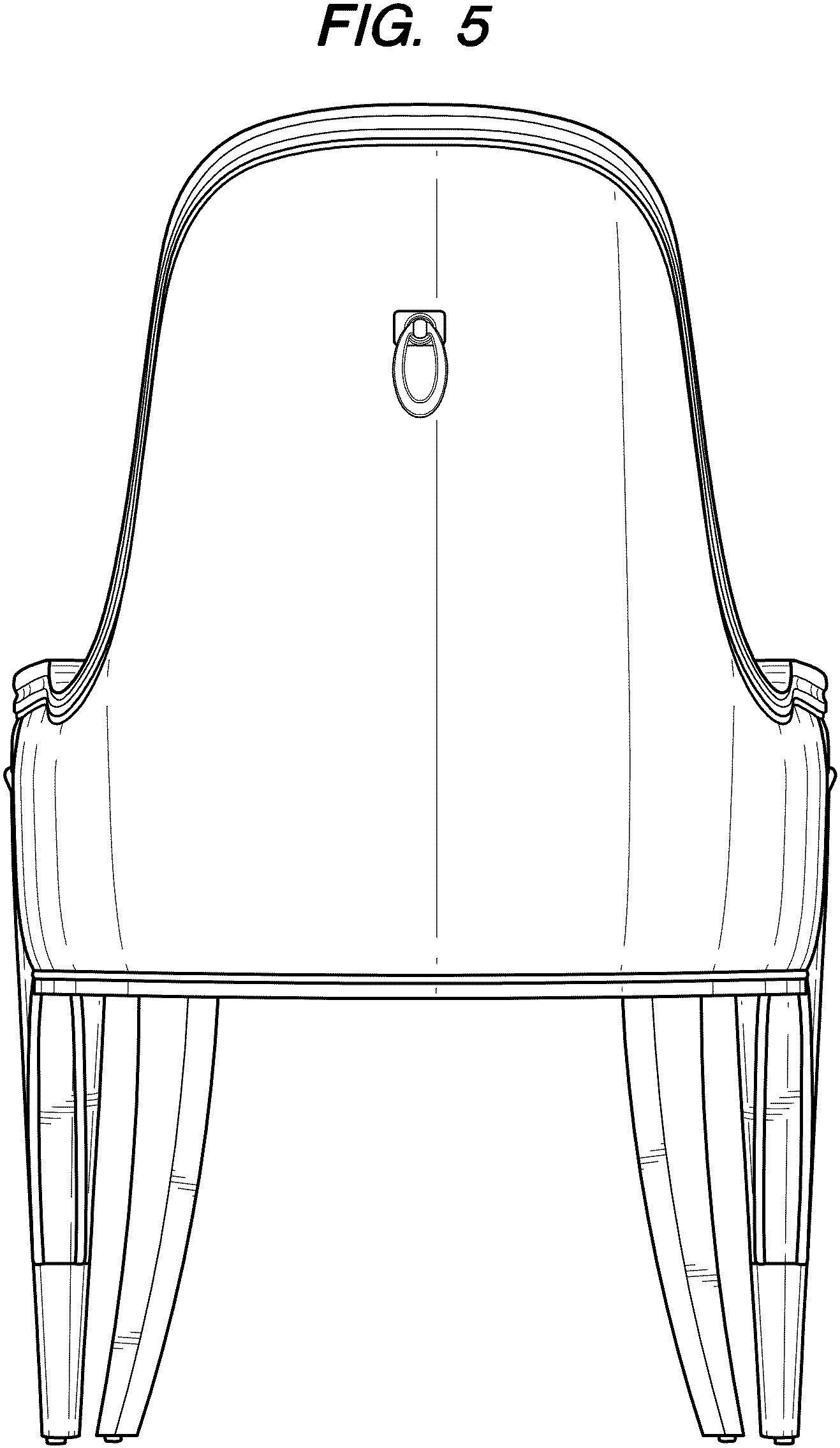 Patent USD1000132 Figure 5 – Chair