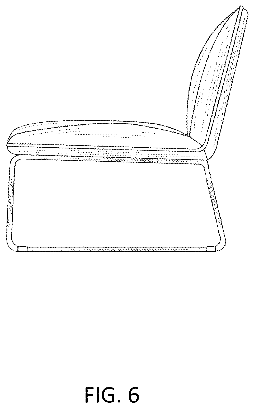 Patent USD1000133 Figure 6 – Combined chair and ottoman