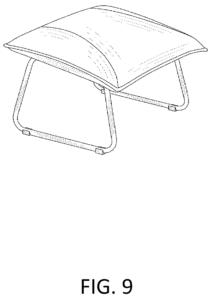 Patent USD1000133 Figure 9 – Combined chair and ottoman