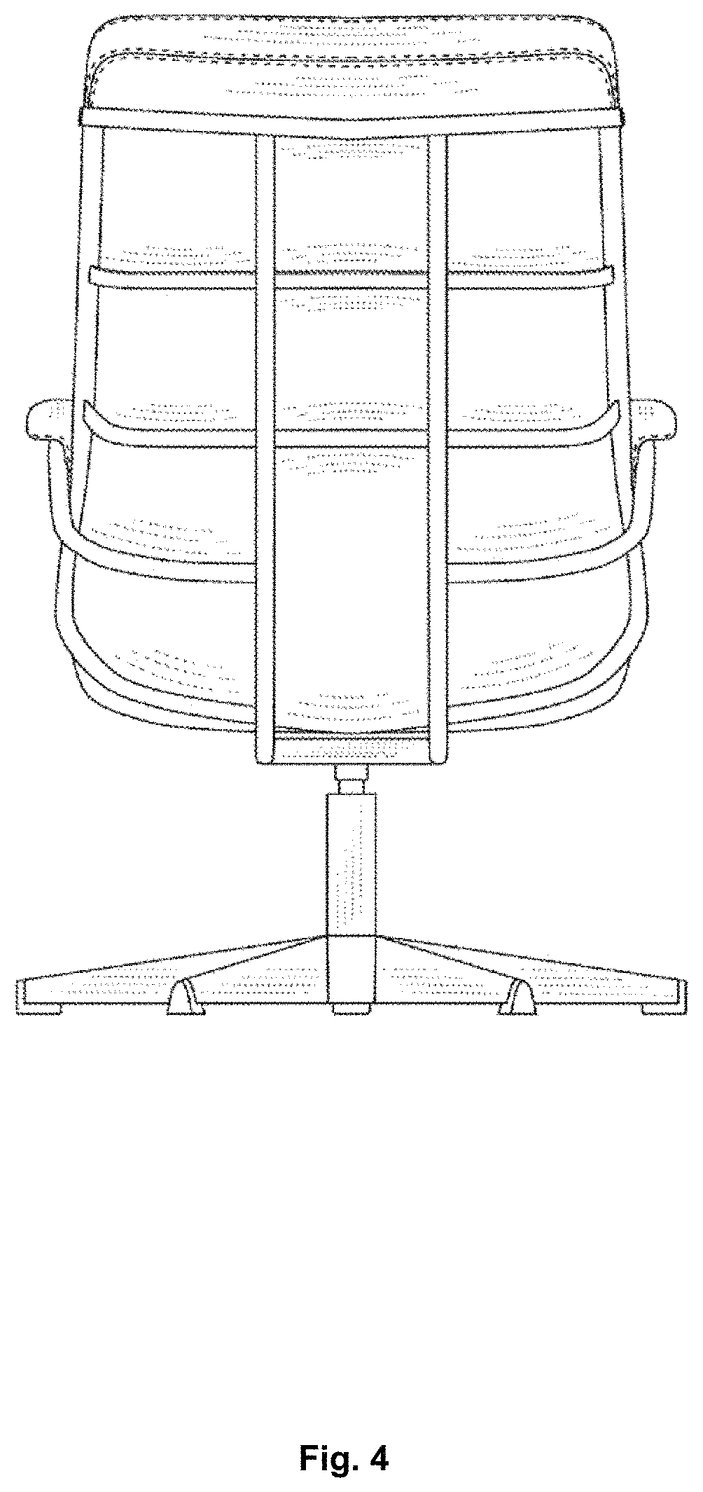 Patent USD1000134 Figure 4 – Combined chair and ottoman