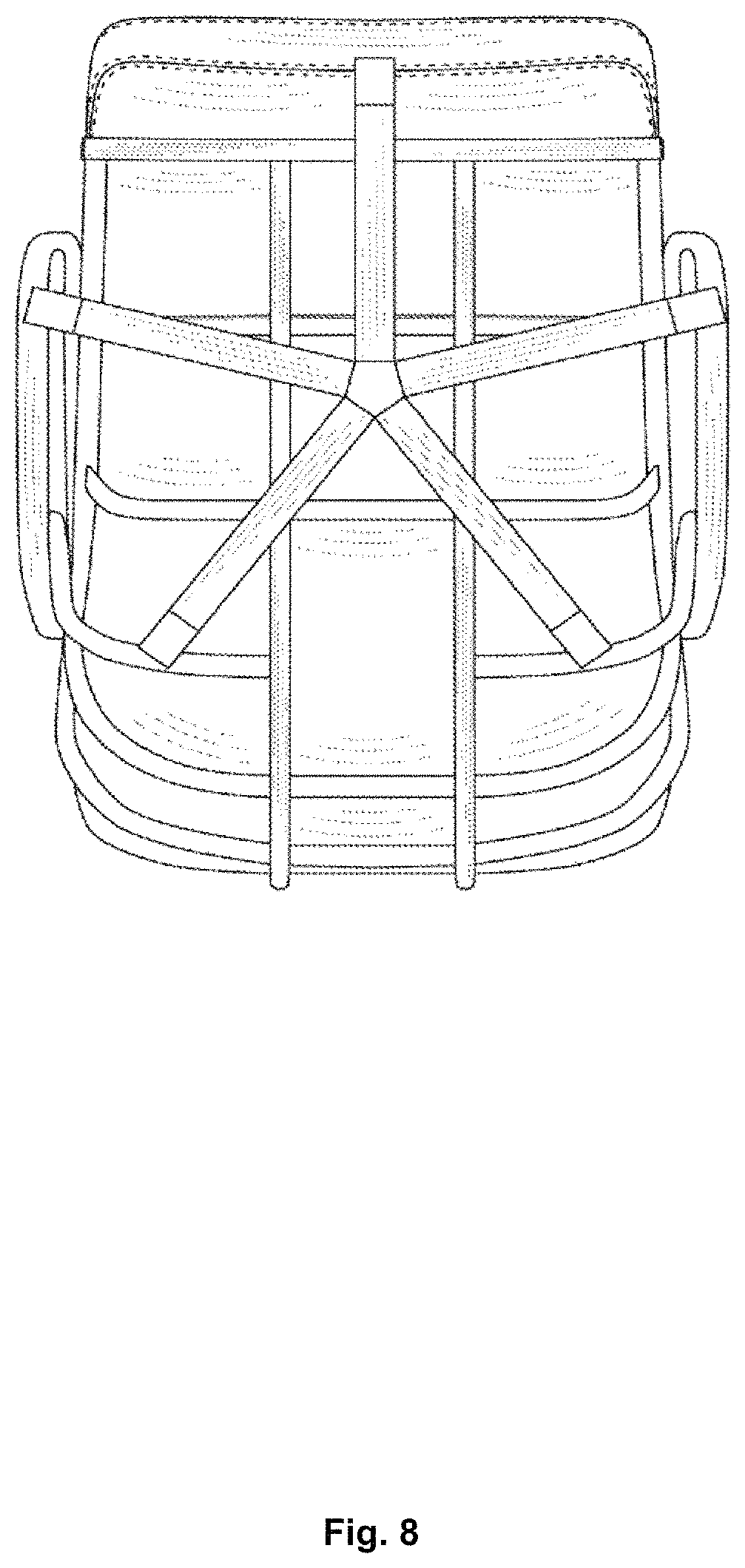 Patent USD1000134 Figure 8 – Combined chair and ottoman