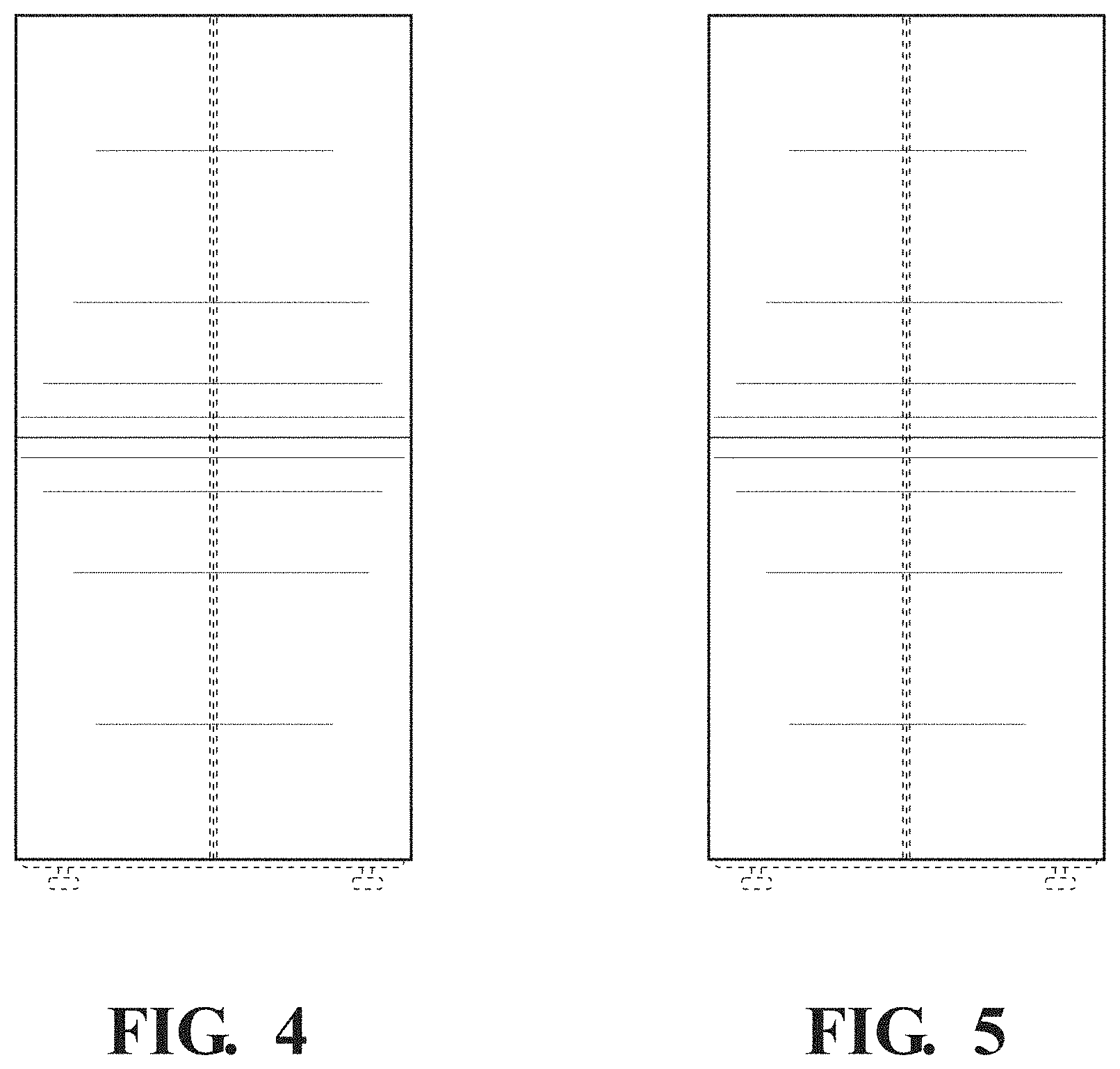 Patent USD1000135 Figure 3 – Enclosed hexagonal foam seating furniture with removable round partition