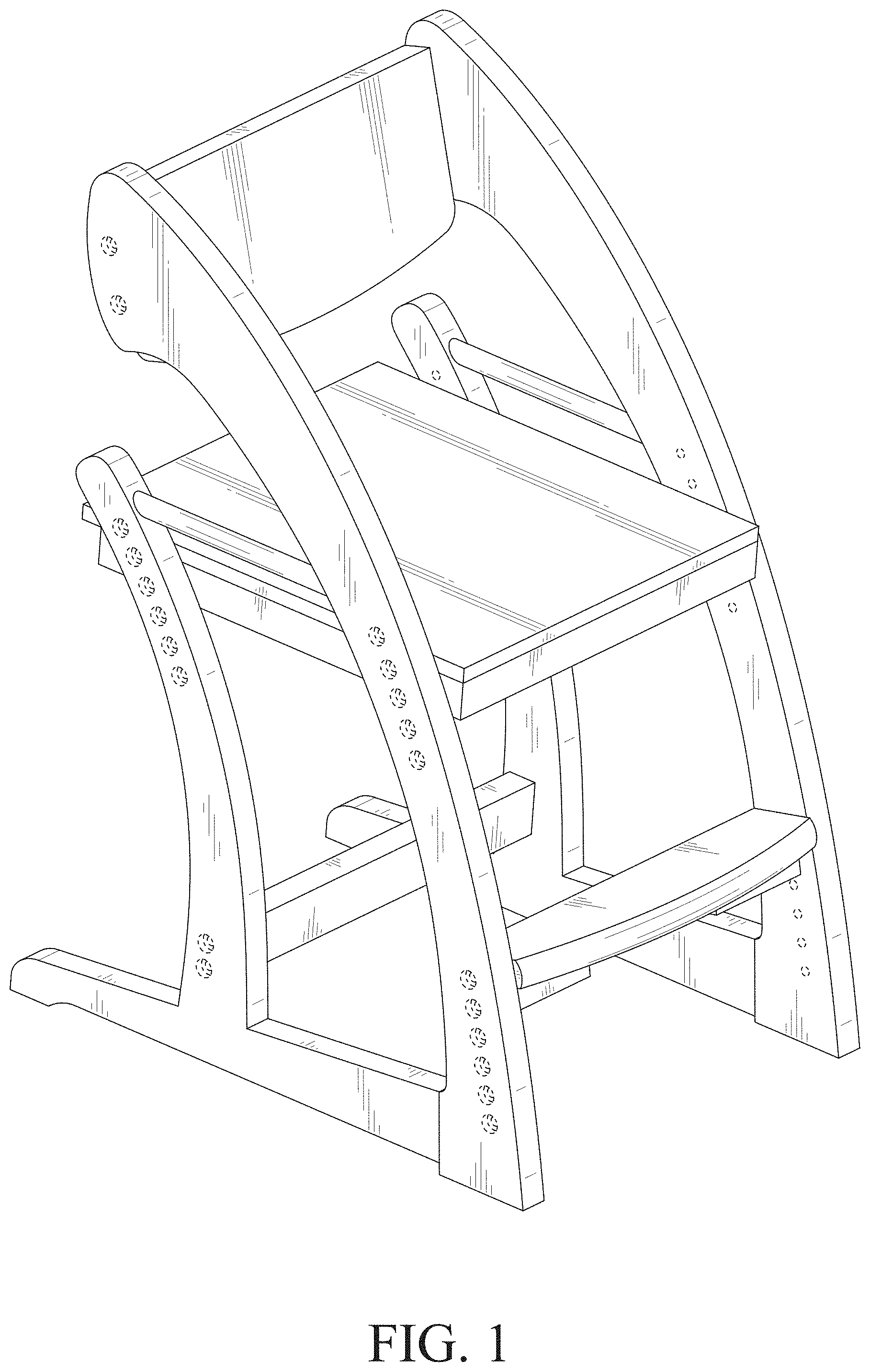 Patent USD1000138 — Kids chair — Figure 1