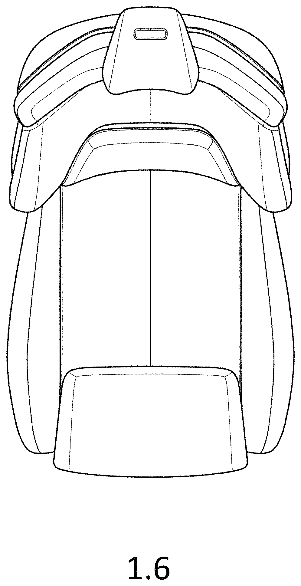Patent USD1000140 Figure 6 – Vehicle seat