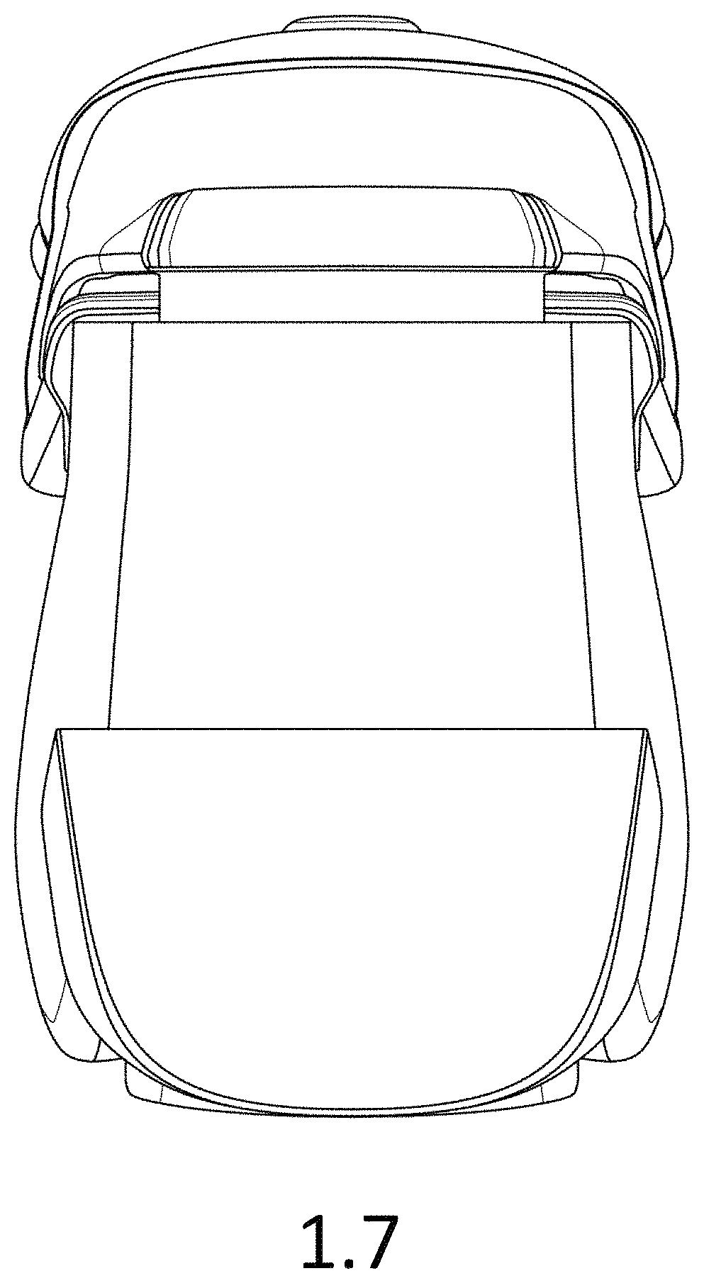 Patent USD1000140 Figure 7 – Vehicle seat