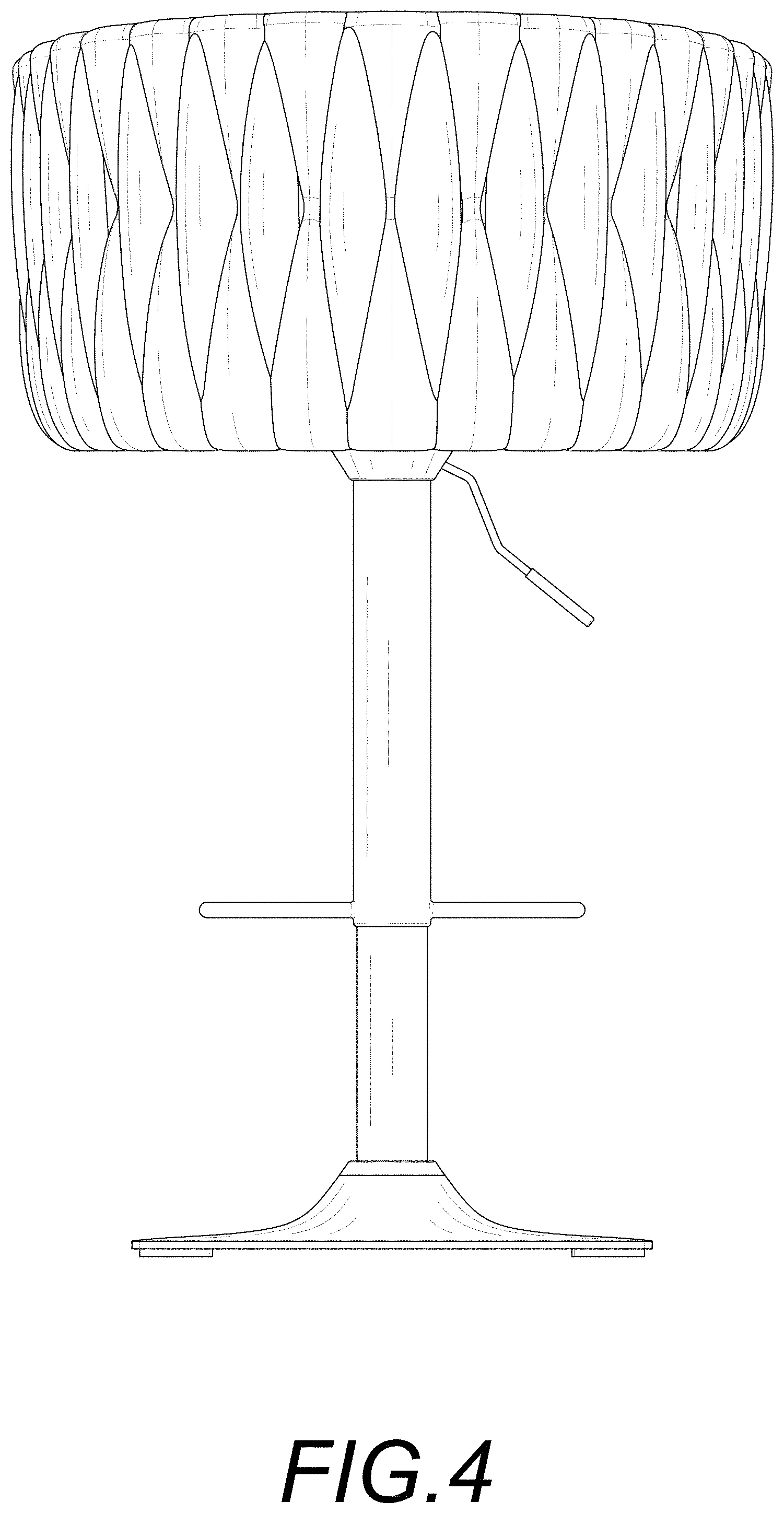 Patent USD1000141 Figure 4 – Bar chair