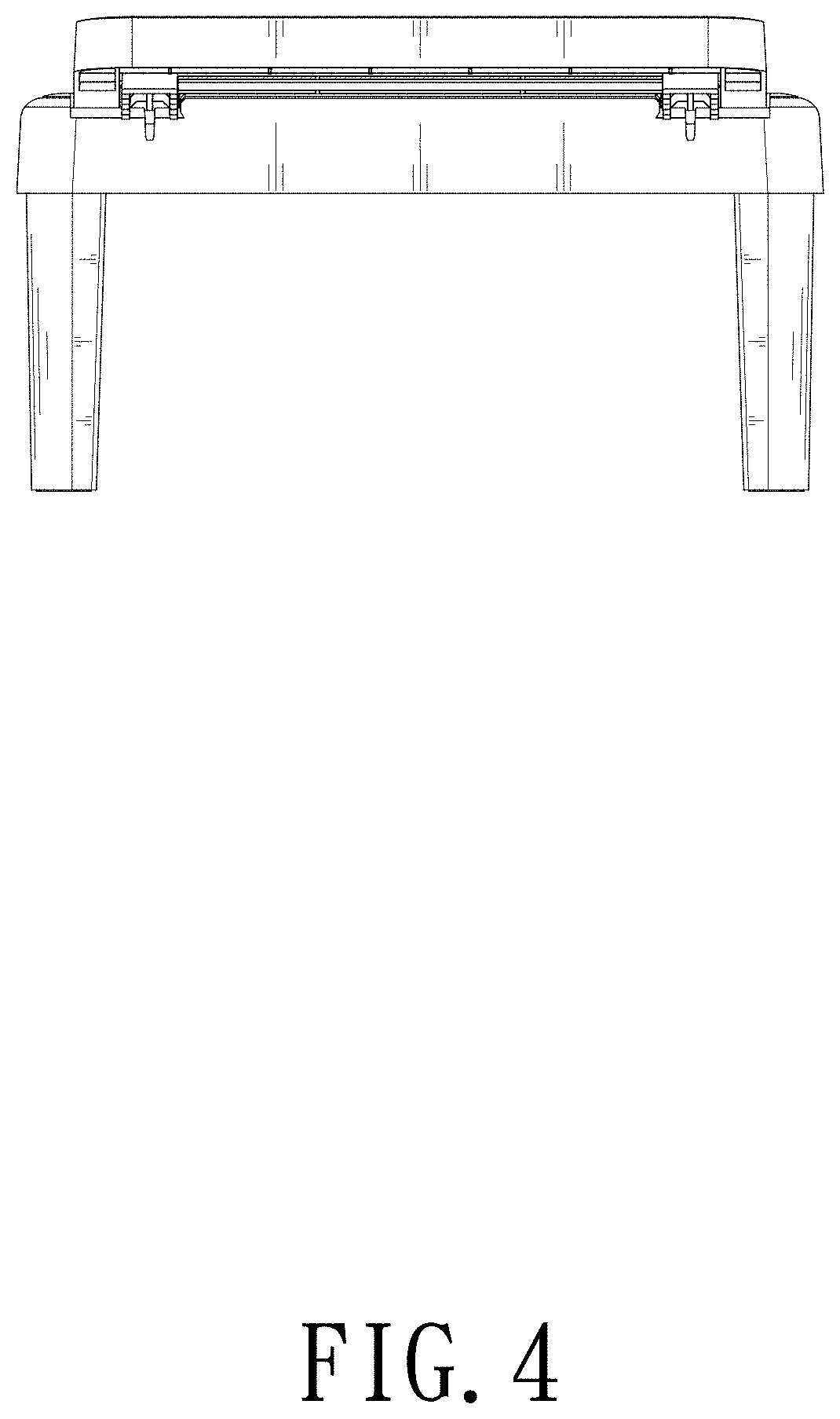 Patent USD1000142 Figure 4 – Sun lounger