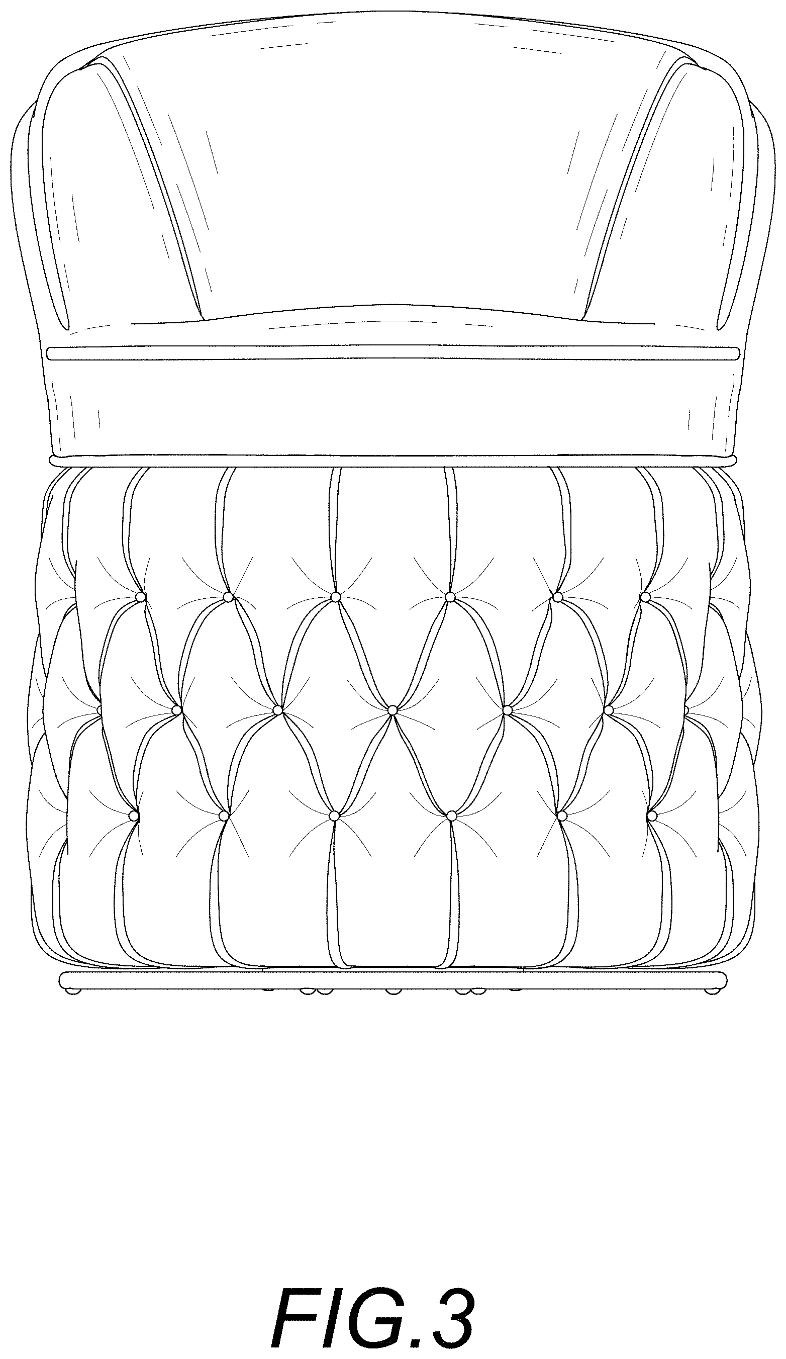 Patent USD1000143 Figure 3 – Chair