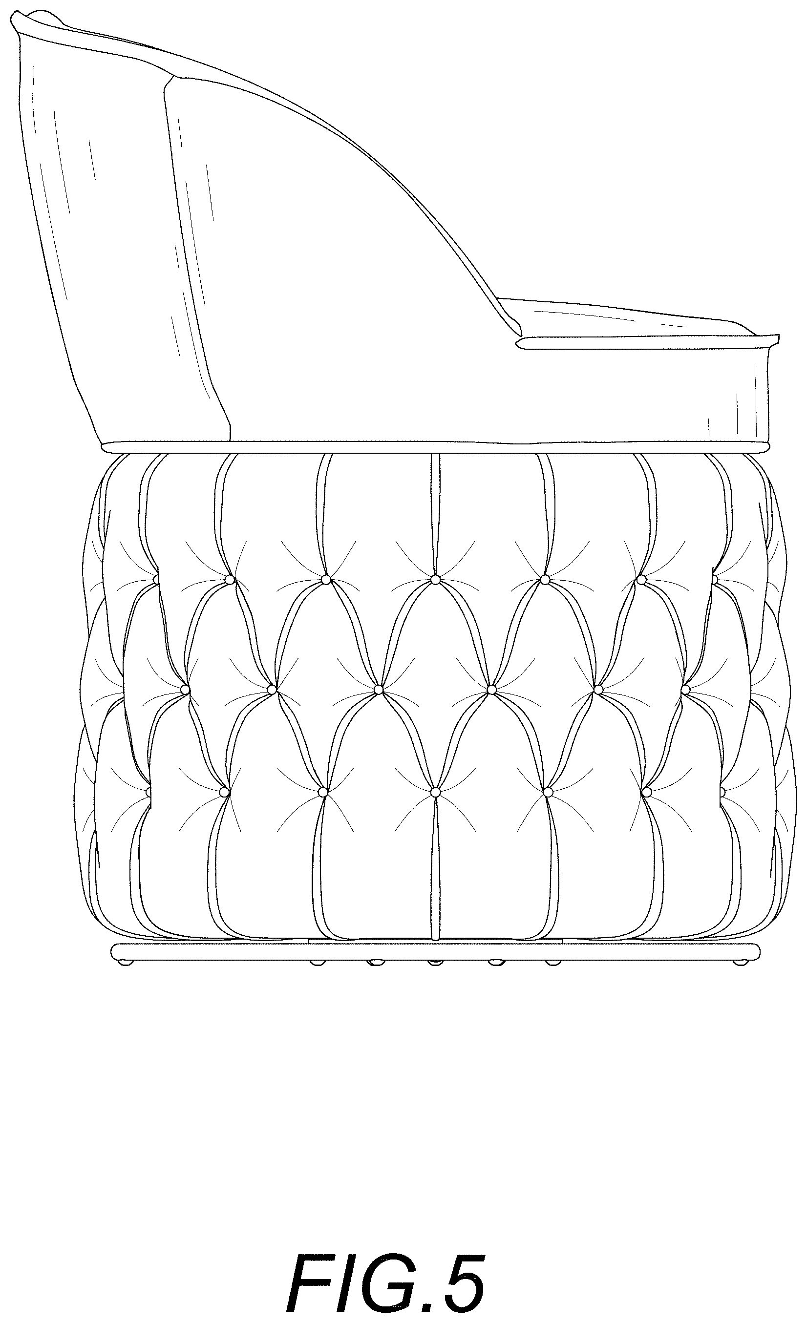 Patent USD1000143 Figure 5 – Chair