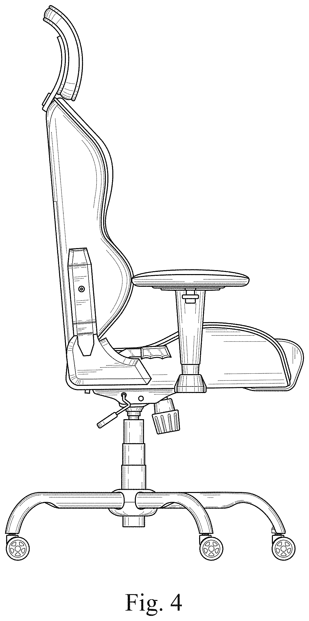 Patent USD1000144 Figure 4 – Chair