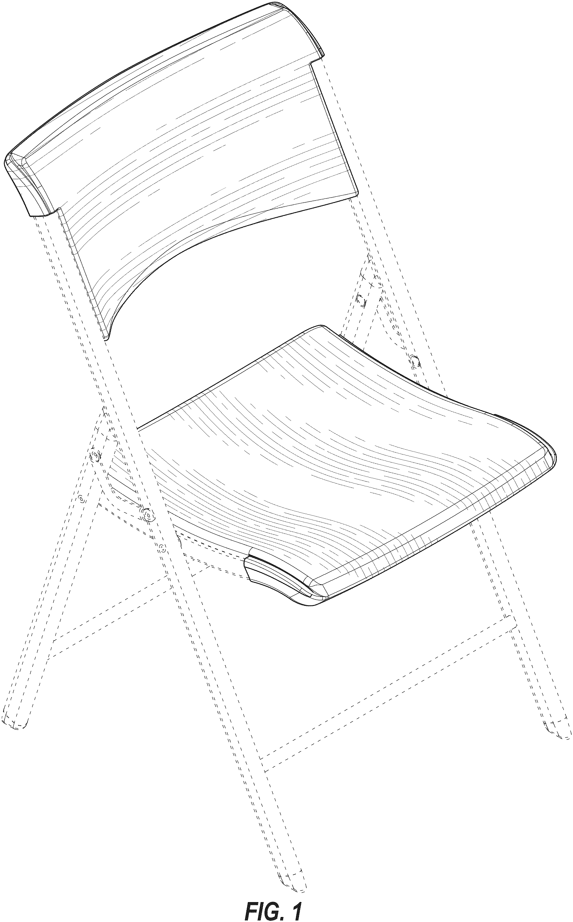 Patent USD1000145 Figure 1 – Chair