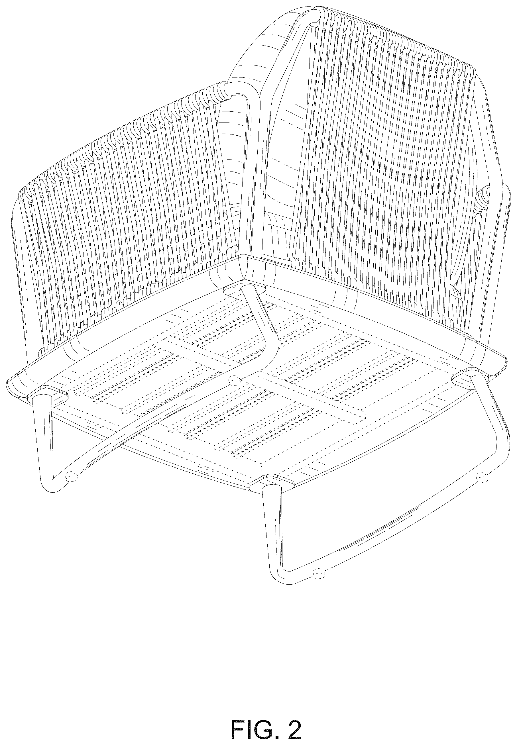Patent USD1000147 Figure 2 – Seat