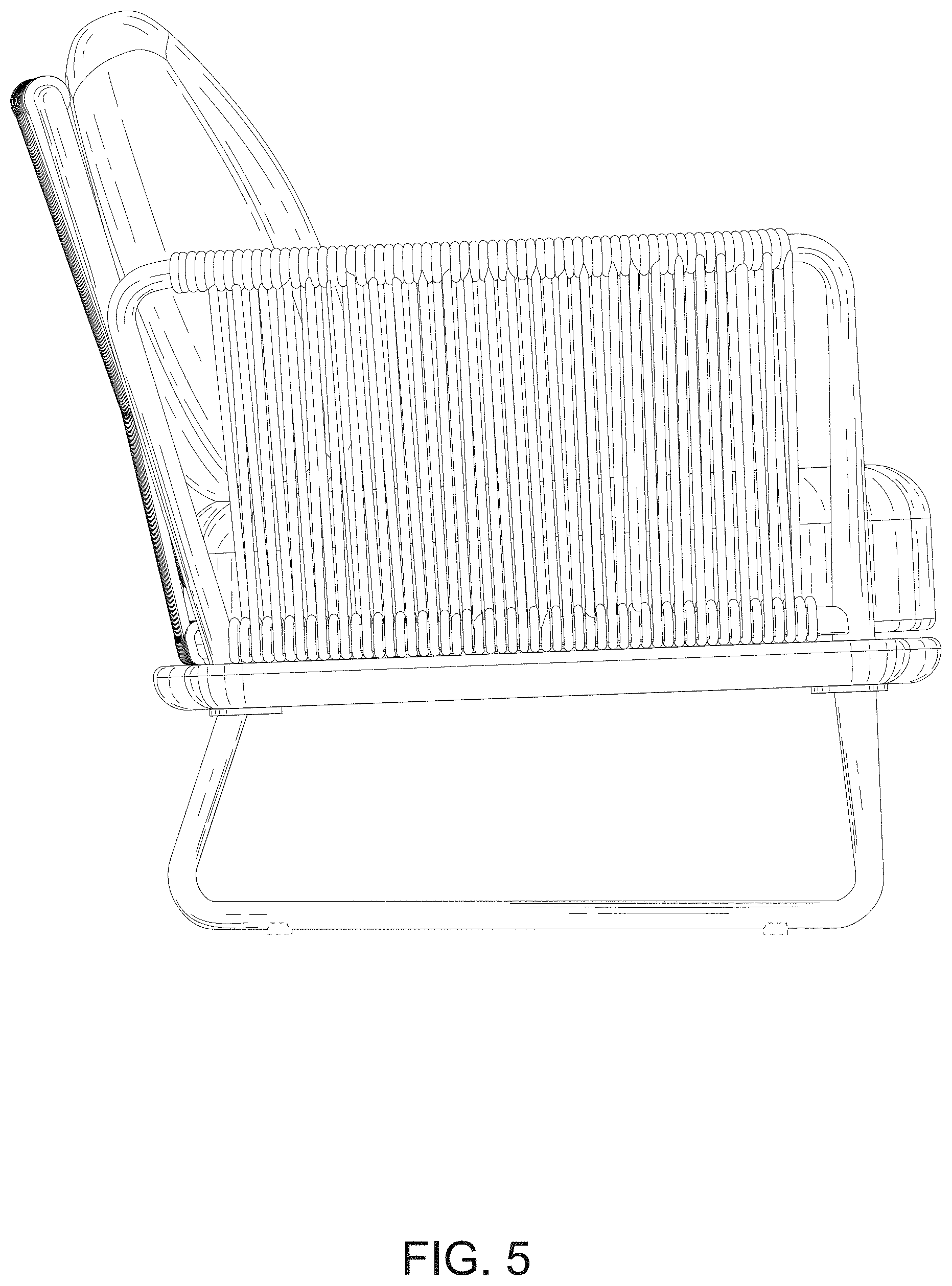 Patent USD1000147 Figure 5 – Seat
