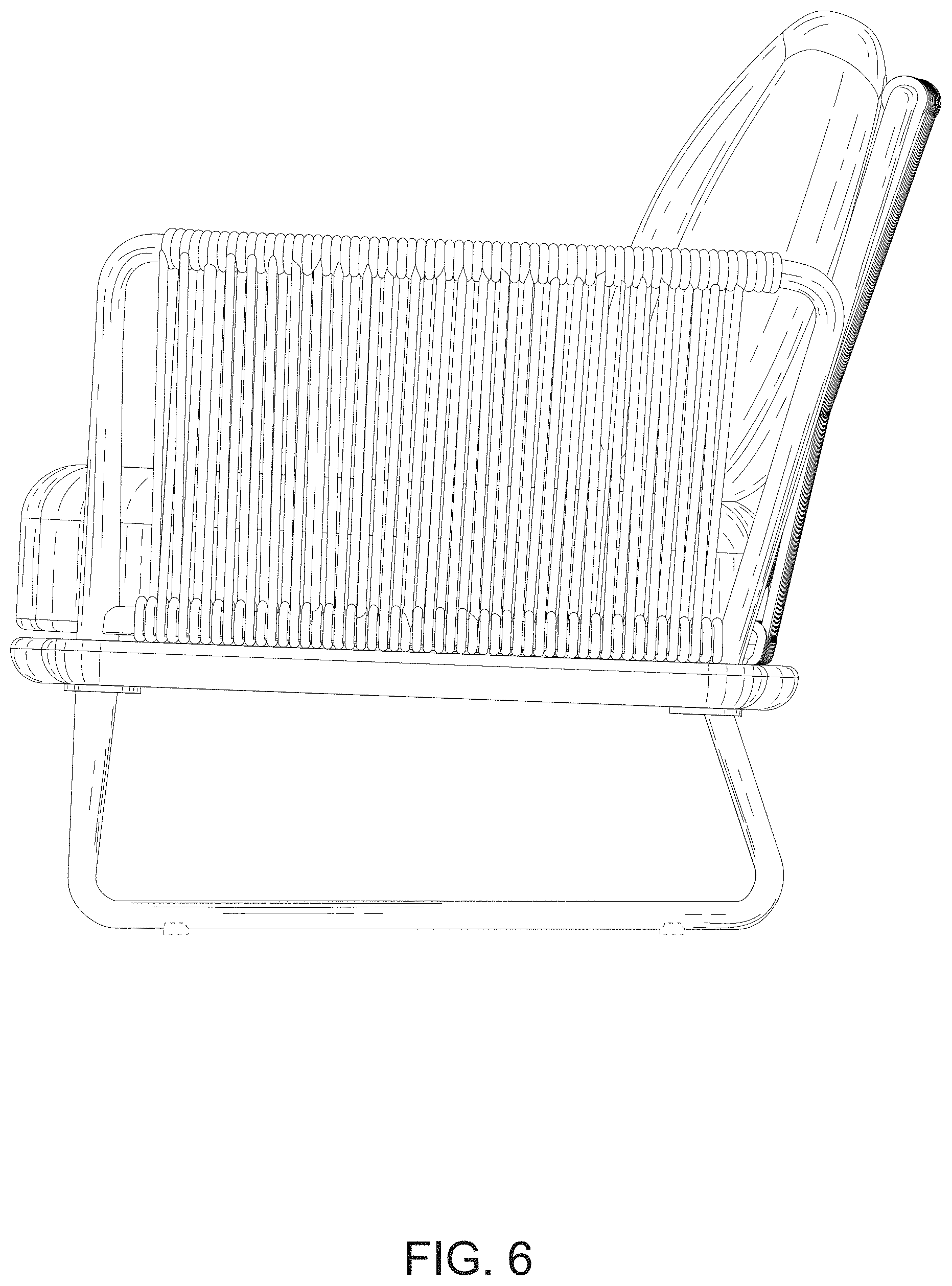 Patent USD1000147 Figure 6 – Seat