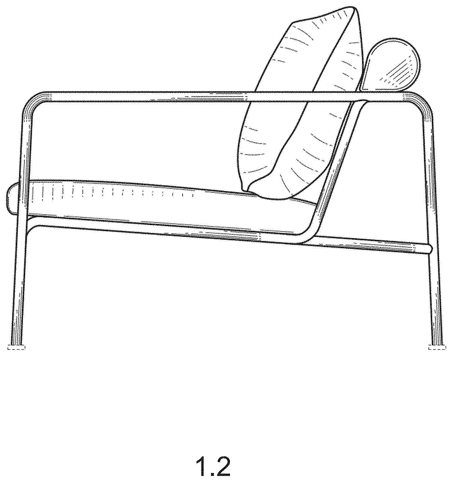 Patent USD1000148 Figure 2 – Sofa