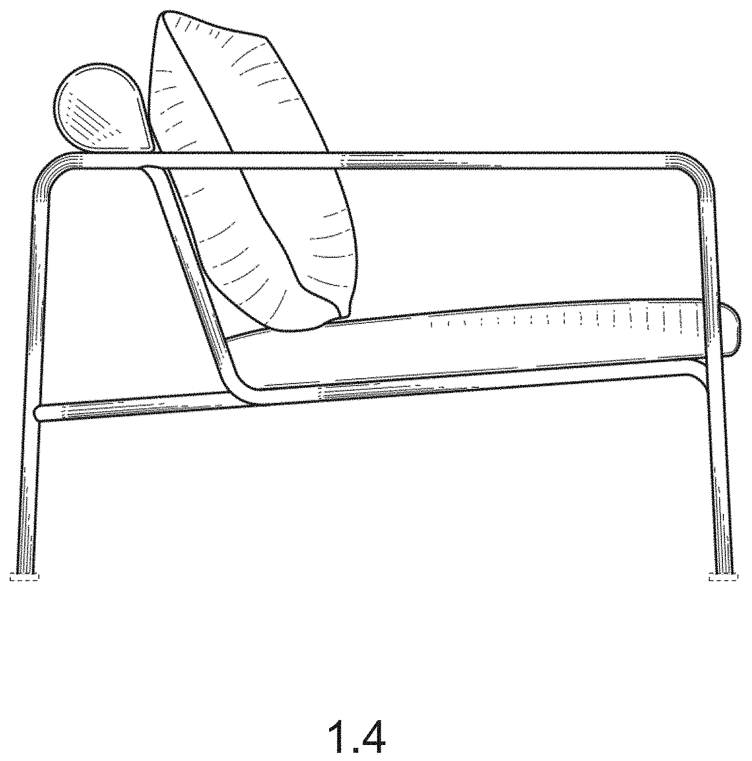 Patent USD1000148 Figure 4 – Sofa