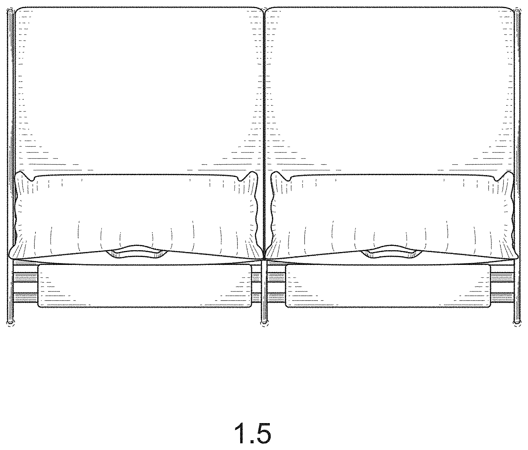 Patent USD1000148 Figure 5 – Sofa
