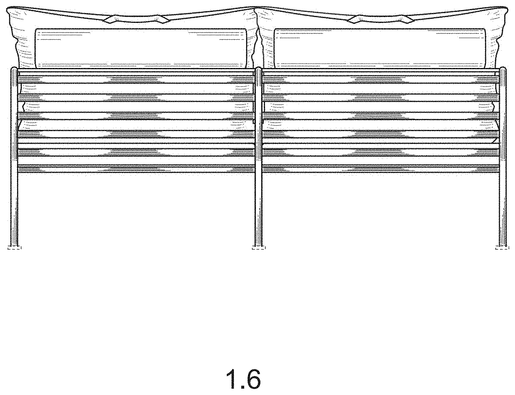 Patent USD1000148 Figure 6 – Sofa