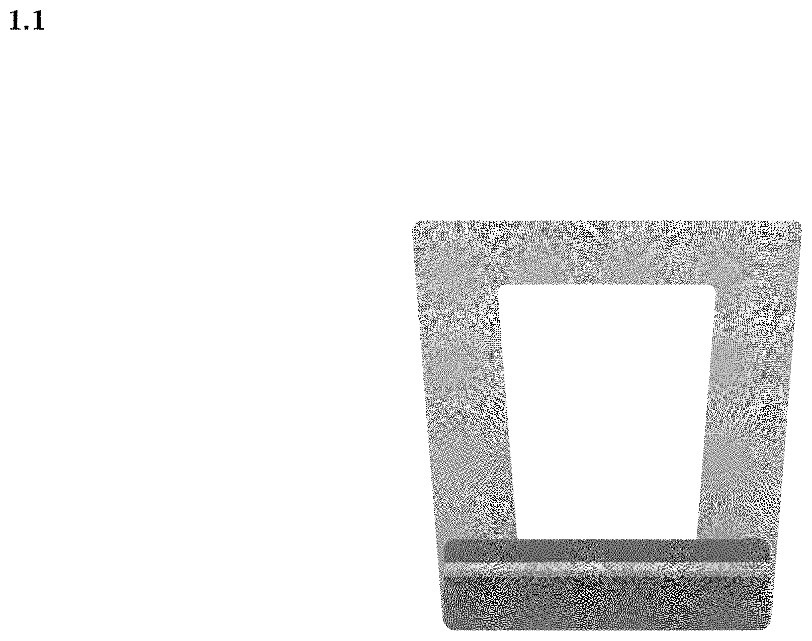 Patent USD1000150 Figure 1 – Display stand