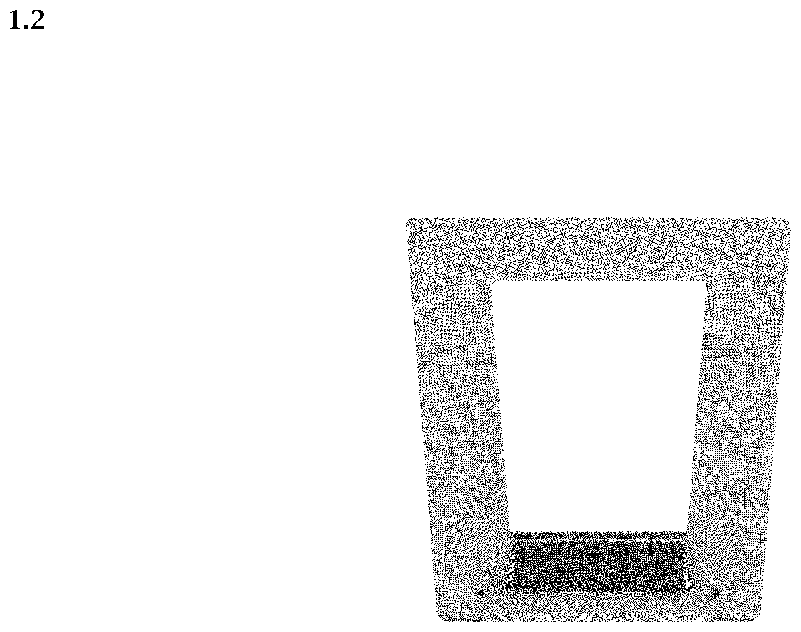 Patent USD1000150 Figure 2 – Display stand
